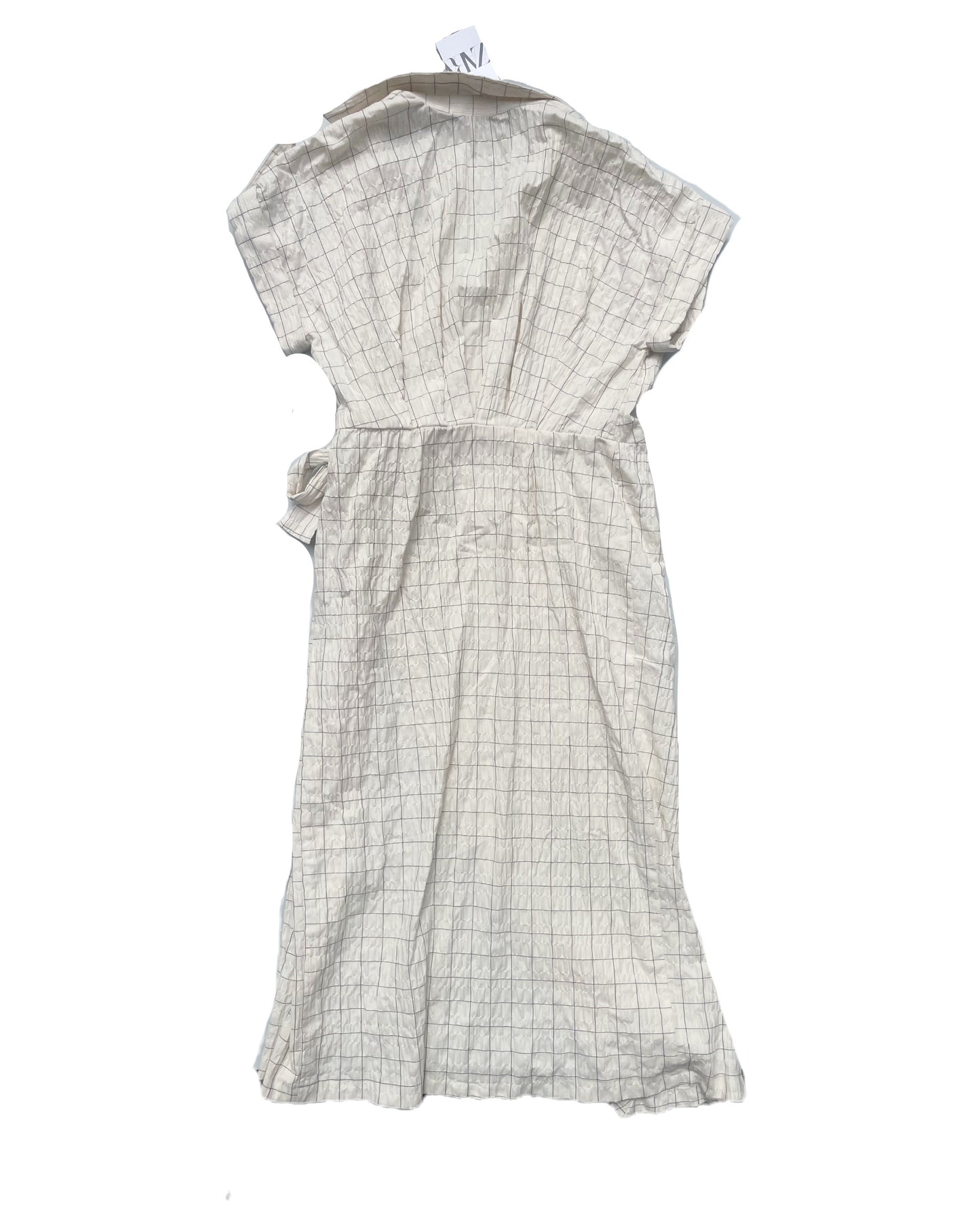 New With Tags Zara Check Wrap Dress L image 2