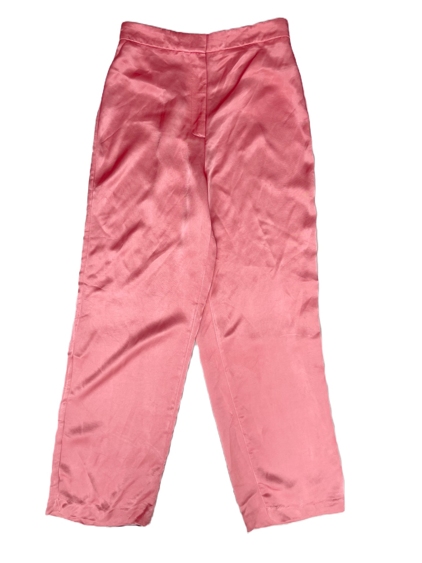 Zara Pink Satin Trousers S image 0