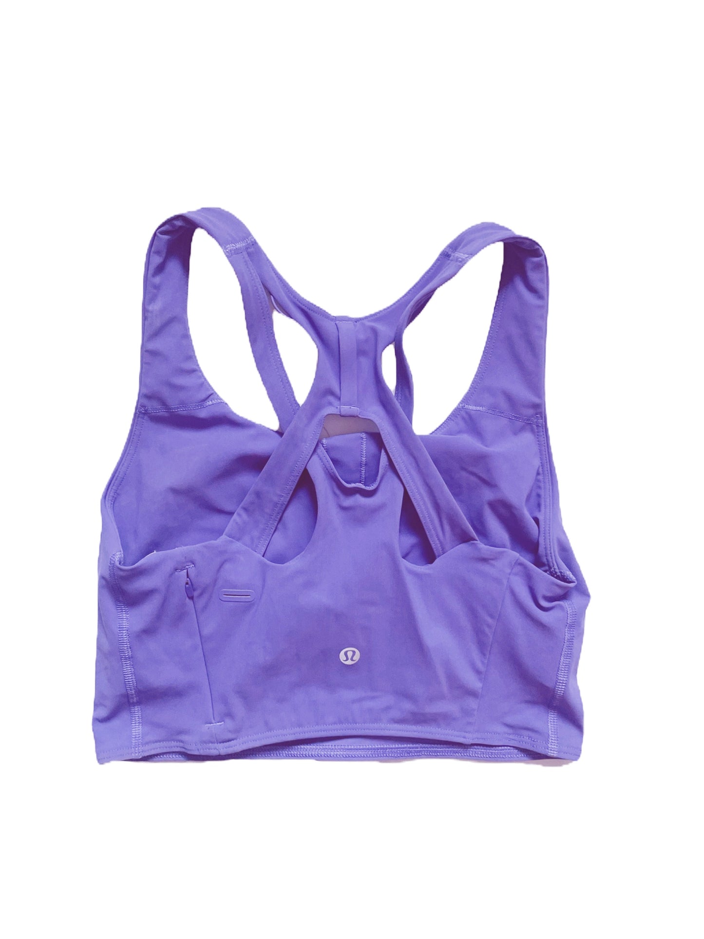 Lululemon Purple Cropped Sports Top UK 10 image 1