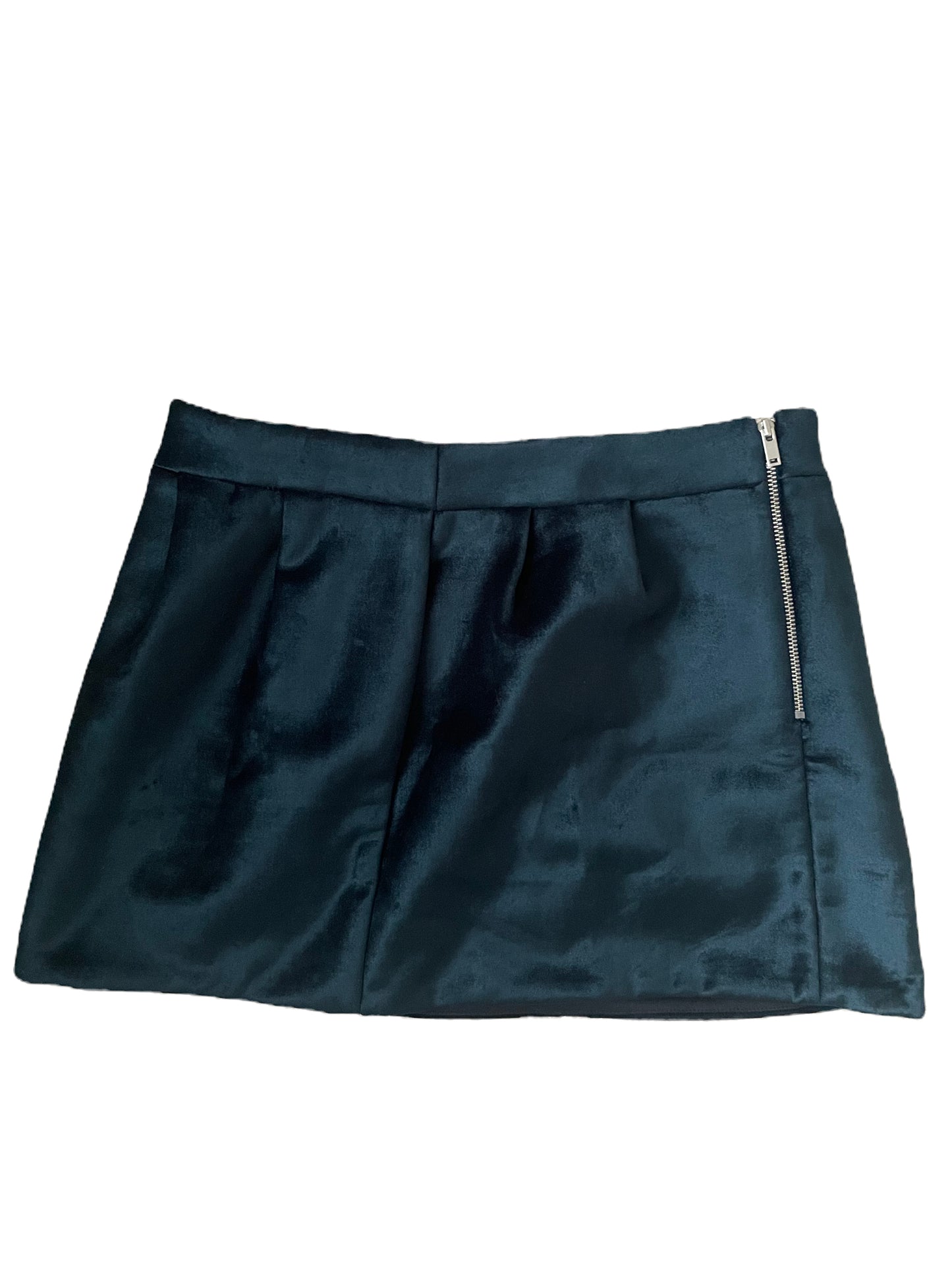 COS Blue Velvet Skirt UK 6 image 1