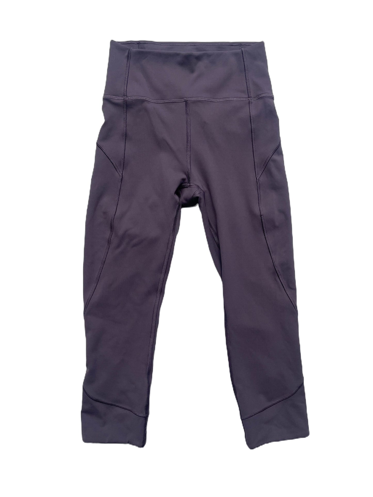 Lululemon 3/4 Grey Leggings UK 6 image 0
