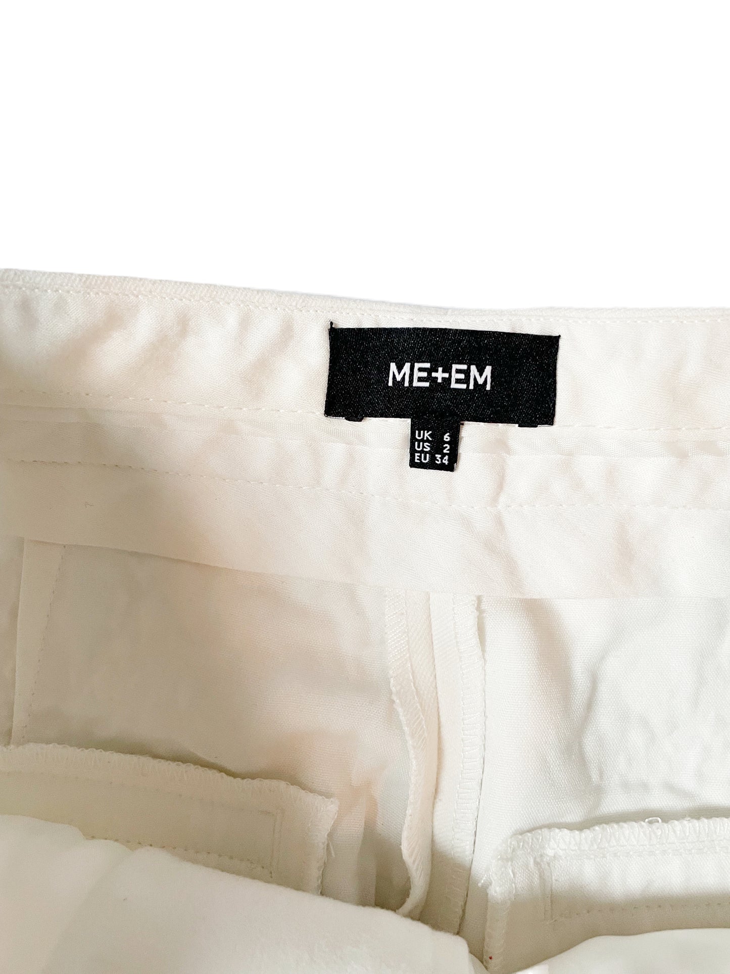 Me+Em Off-White Tailored Trousers UK 6 image 2