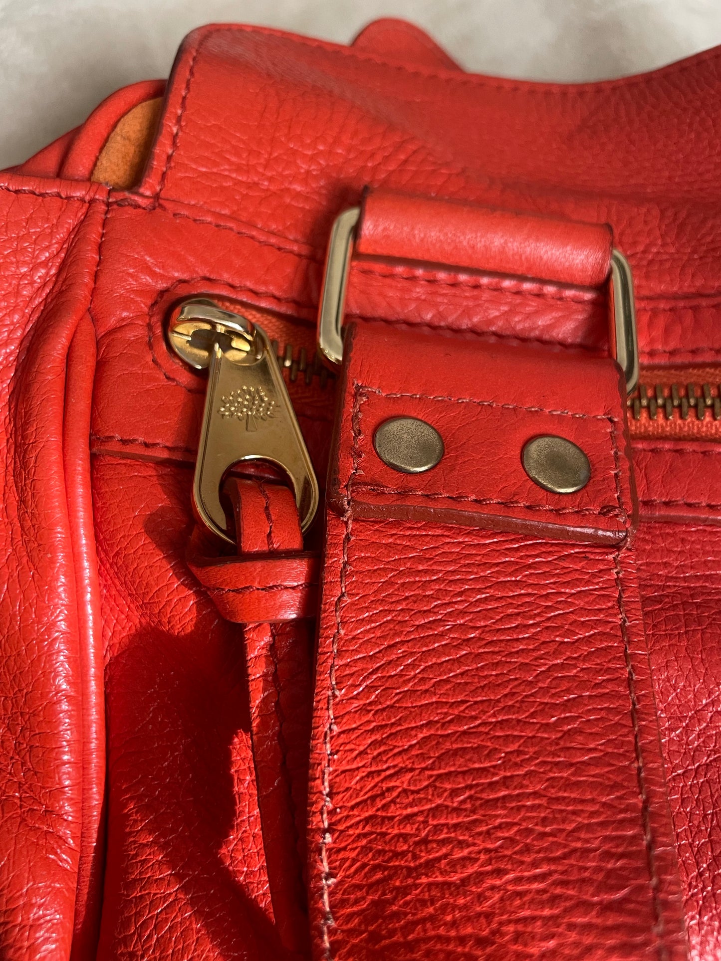 Mulberry Mabel Red Leather Bag image 6