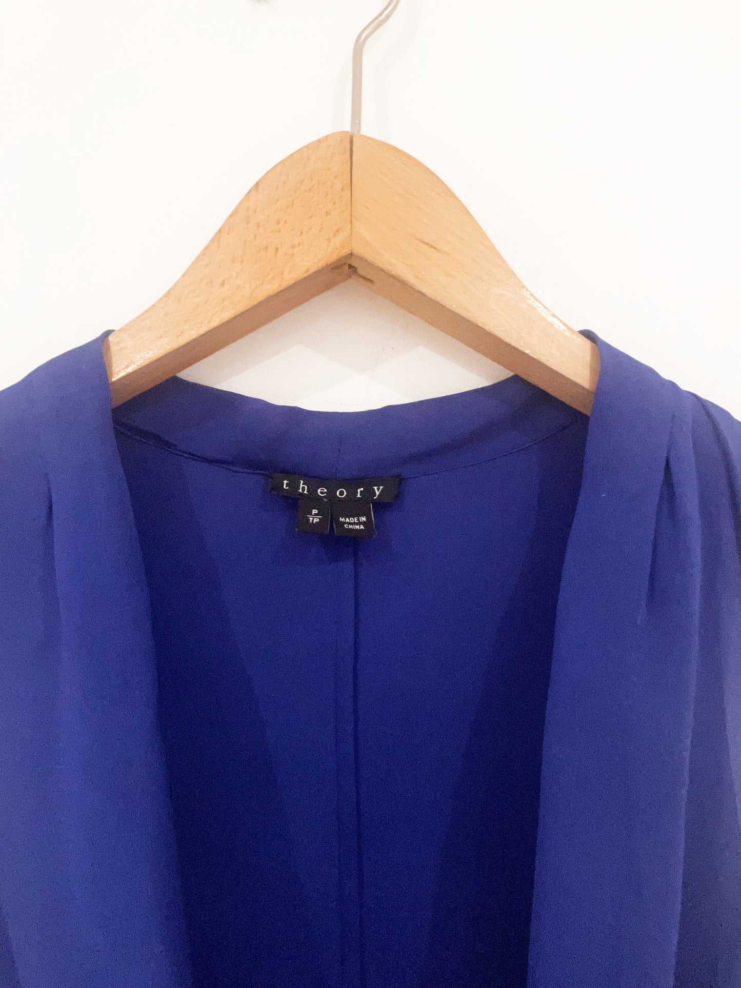Theory Laural Cowl Neck Silk Top P image 2
