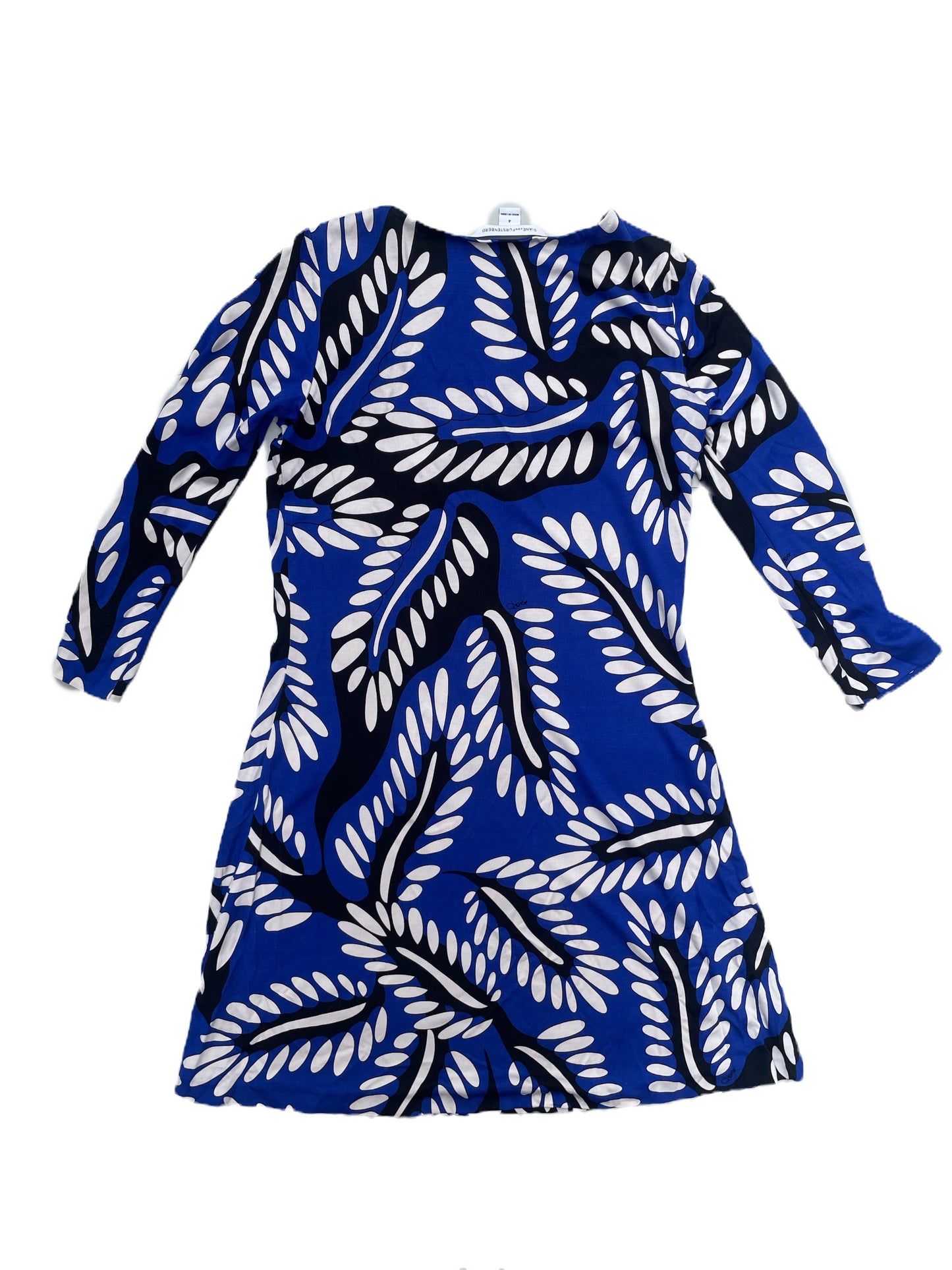 Diane Von Furstenberg Silk Print Dress UK 8 image 2
