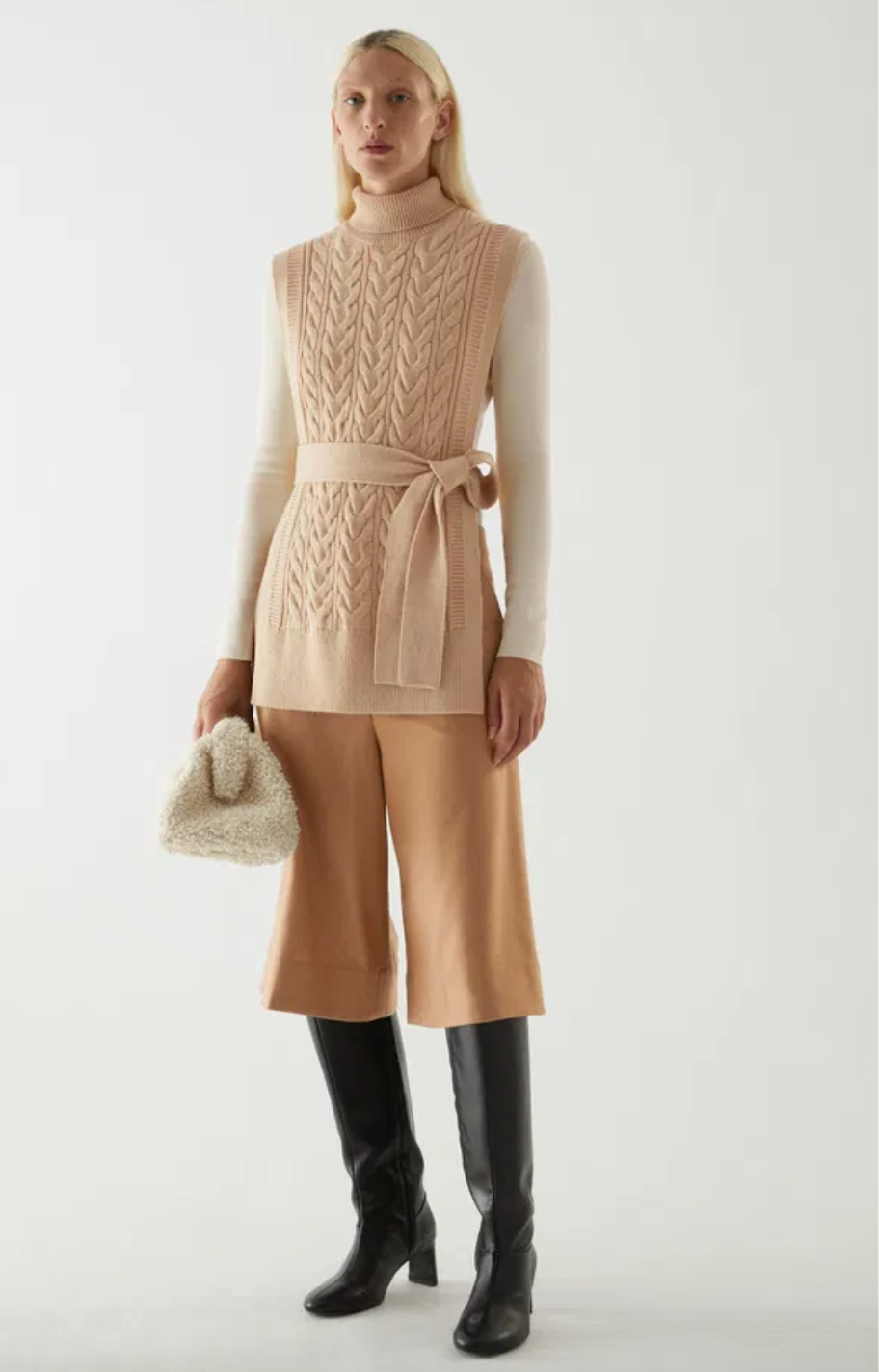 COS Sleeveless Beige Knit M image 0