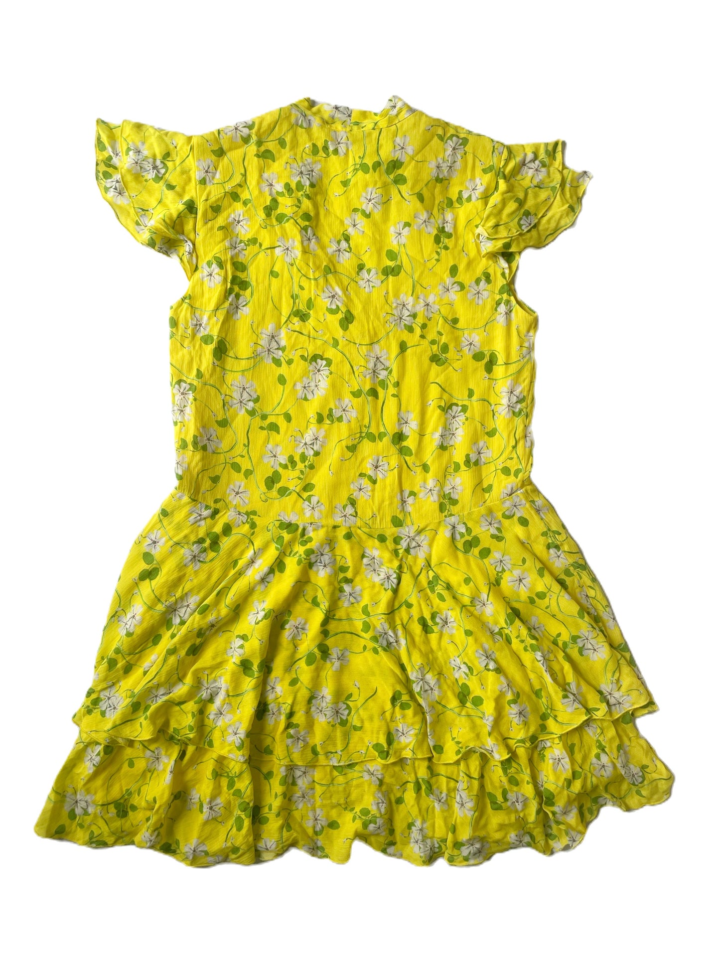 Alice+Olivia Yellow Print Dress S image 2