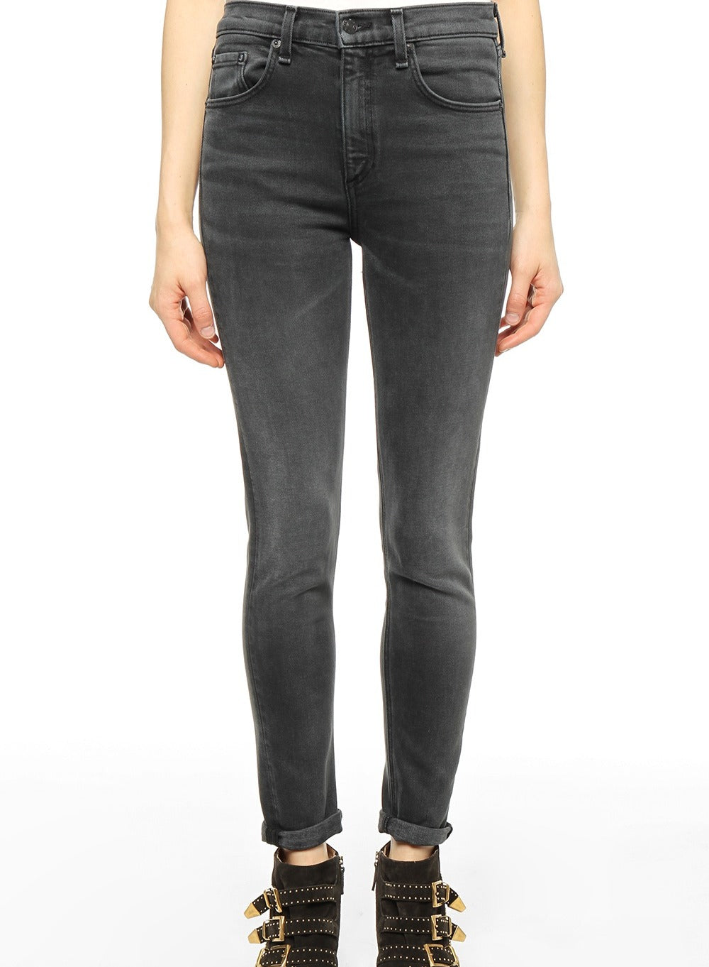 Rag & Bone Grey Skinny Jeans 24" image 0