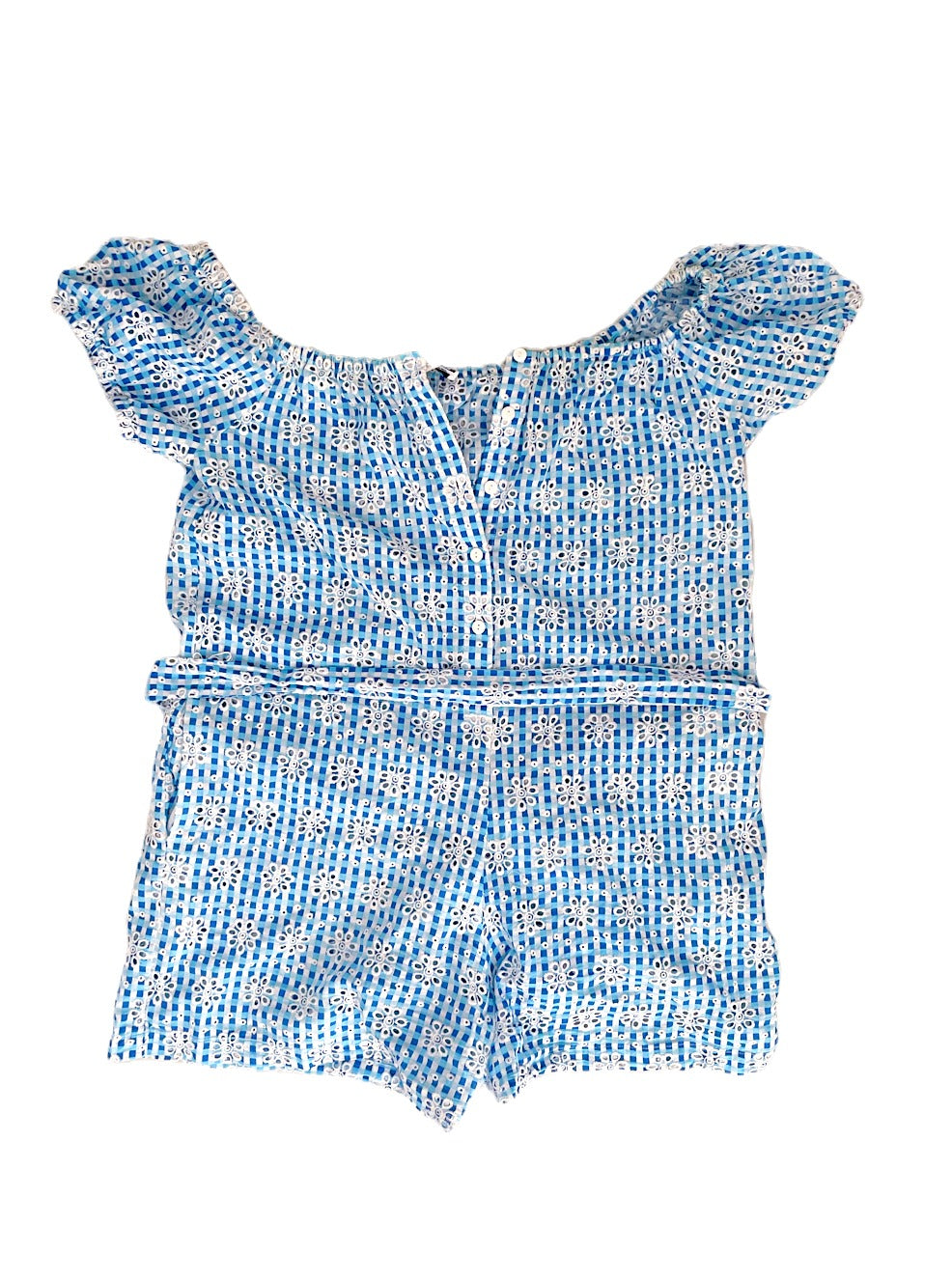 Miguelina Blue Cotton Playsuit M image 0