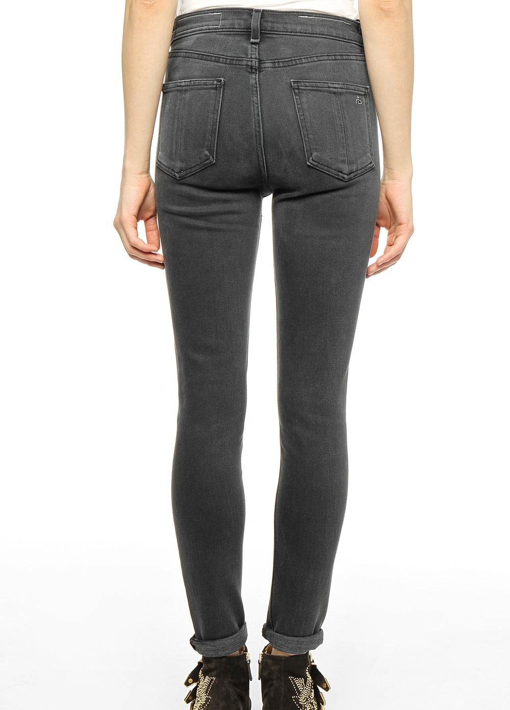 Rag & Bone Grey Skinny Jeans 24" image 1