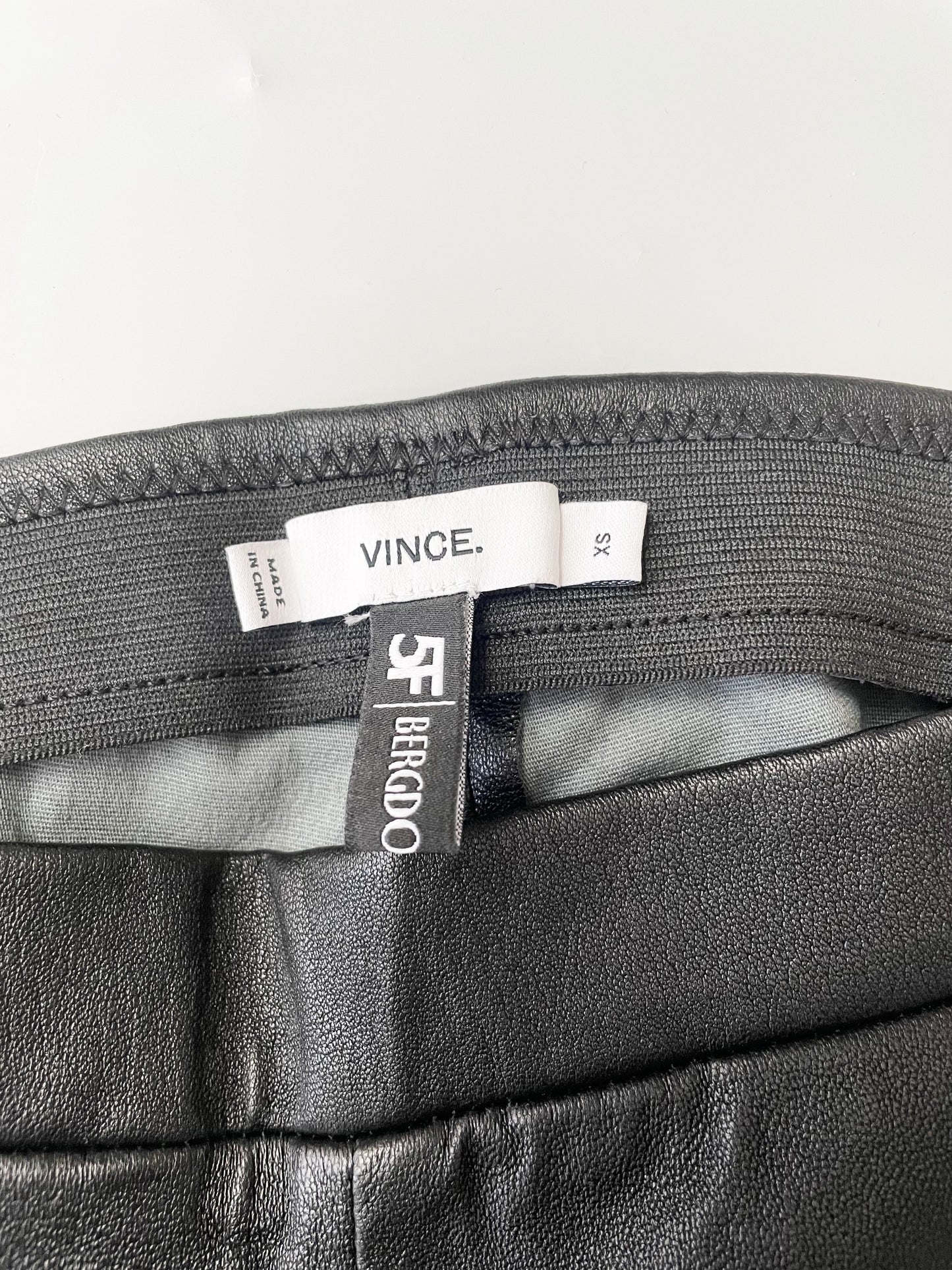 Vince Leather Leggings XS image 2
