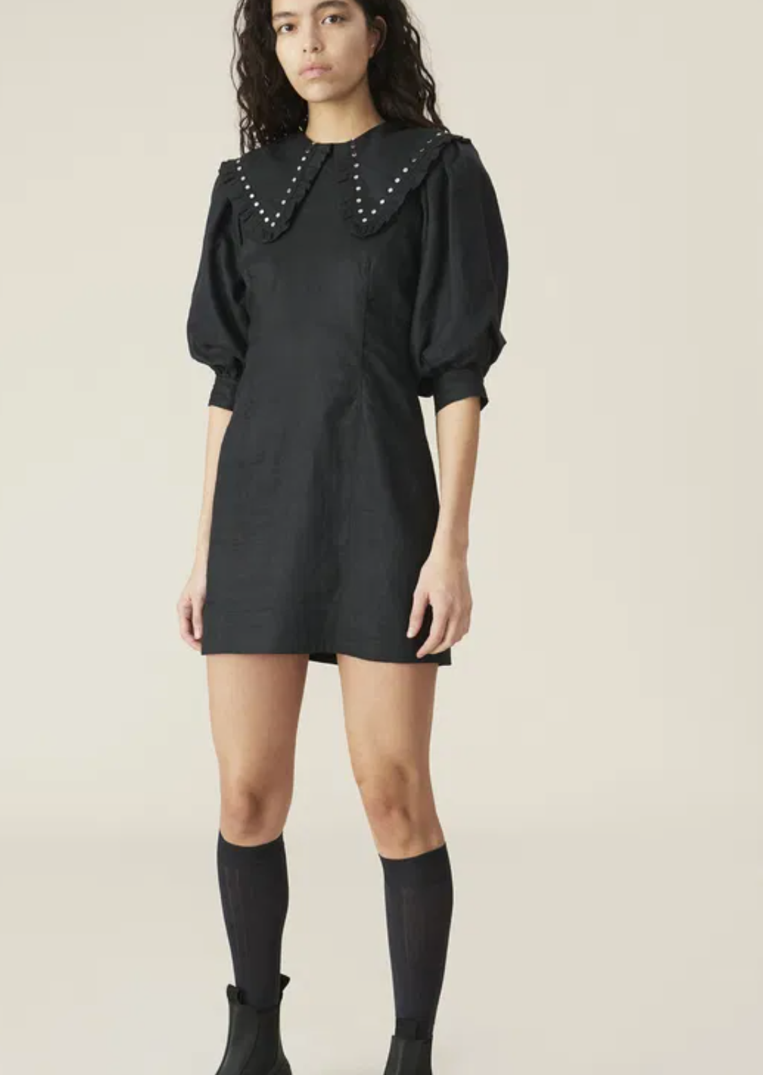 Ganni Puff Sleeve Dress UK 12 image 0
