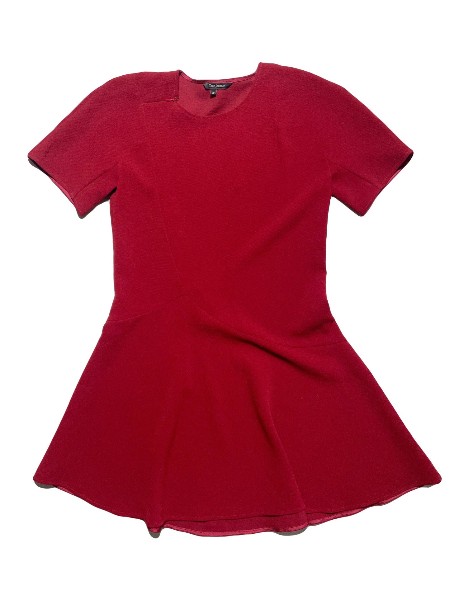 Tara Jarmon Red Crepe Dress UK 10 image 0