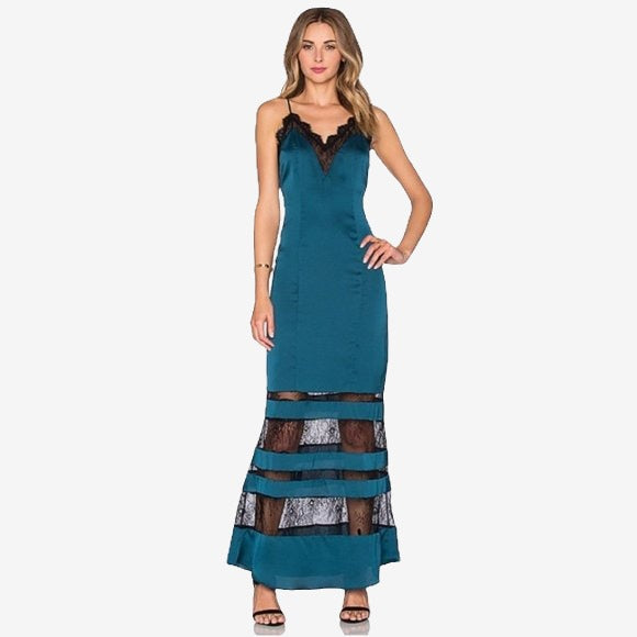 New With Tags Lovers & Friends Satin Dress S image 1