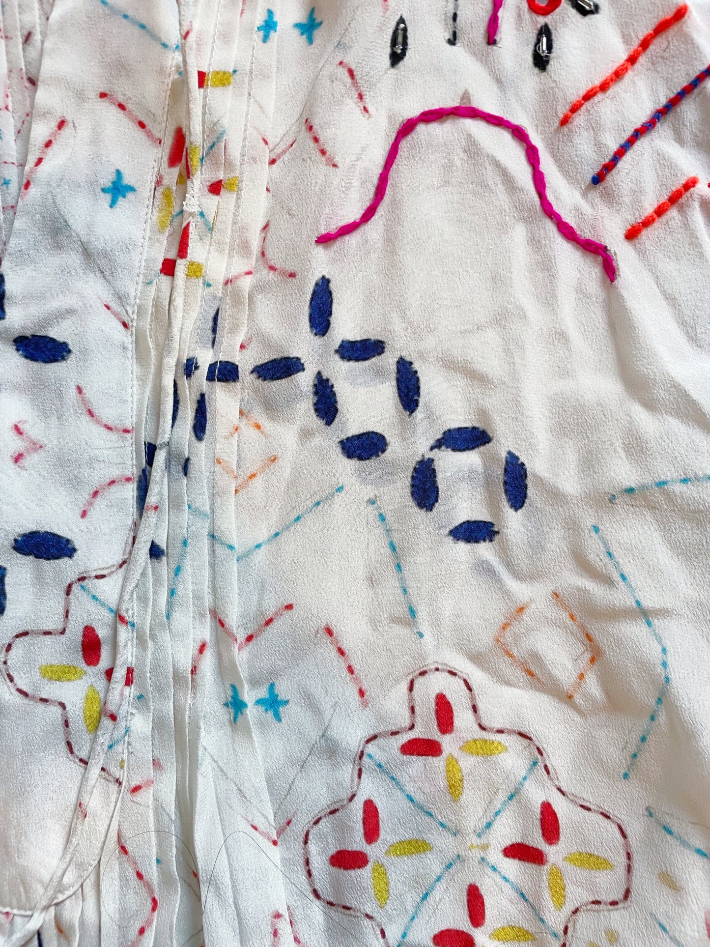 Hemant & Nandita Silk Print Kaftan S image 2