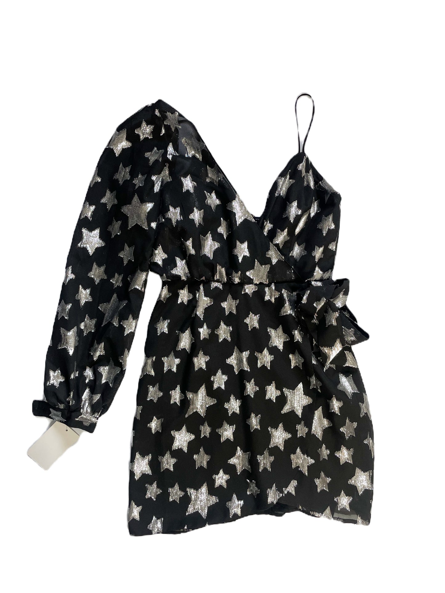 New With Tags Rare For Love & Lemons Metallic Star Print Dress S image 0
