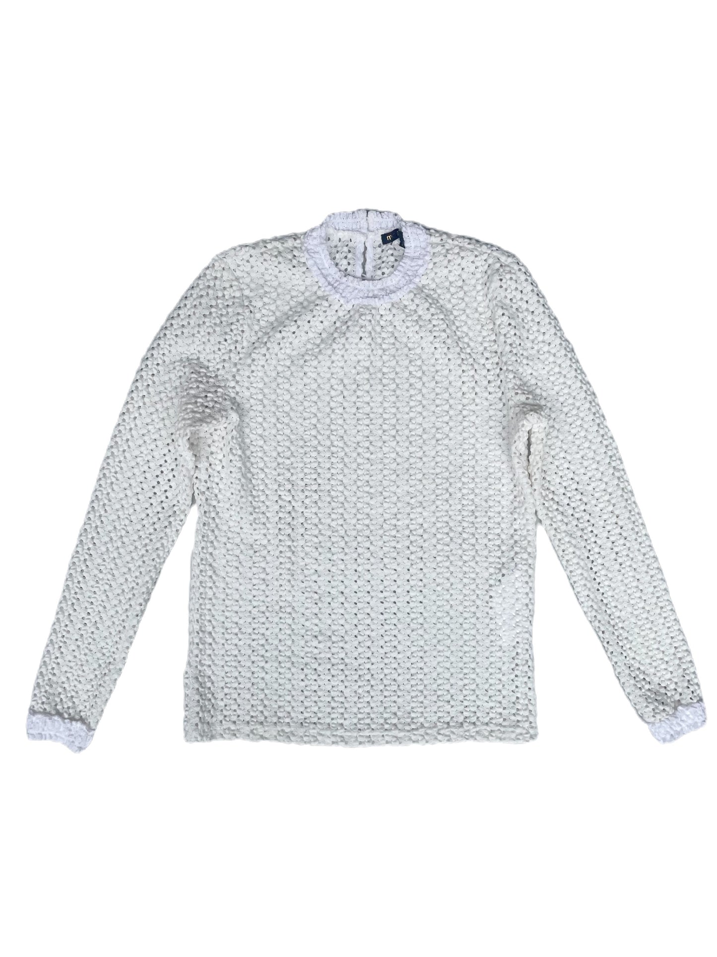 Maje Crochet White Top M image 0