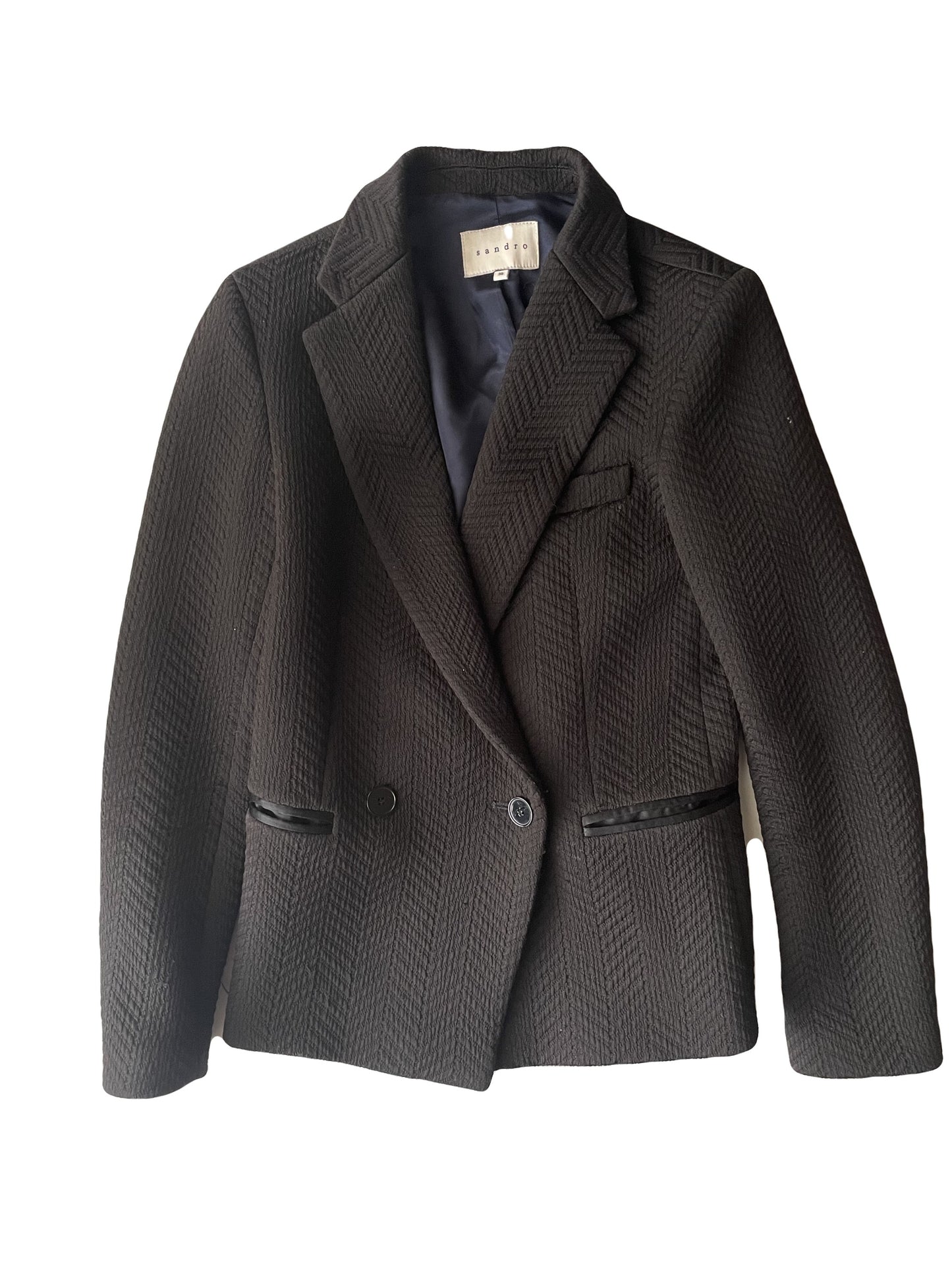 Sandro Textured Blazer UK 10 image 0