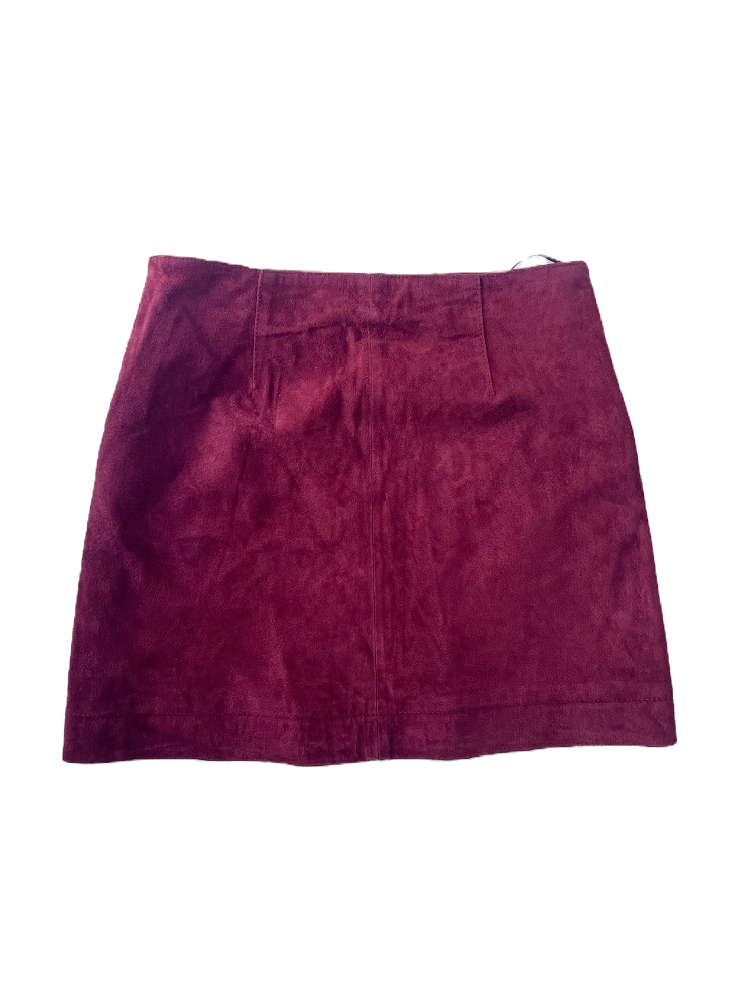 Mango Berry Suede Skirt M image 1