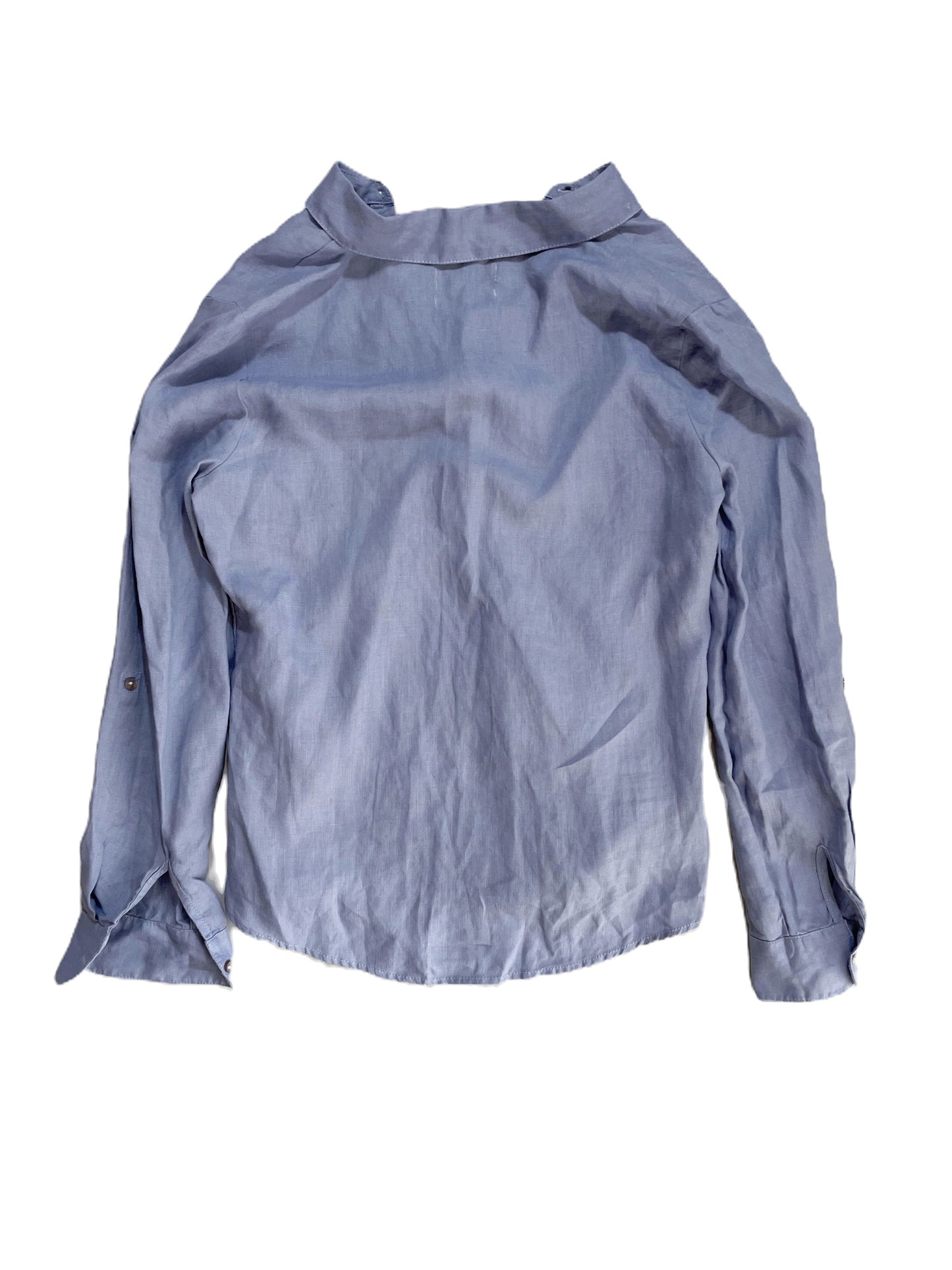 Farhi by Nicole Farhi Blue Linen Shirt XS image 1