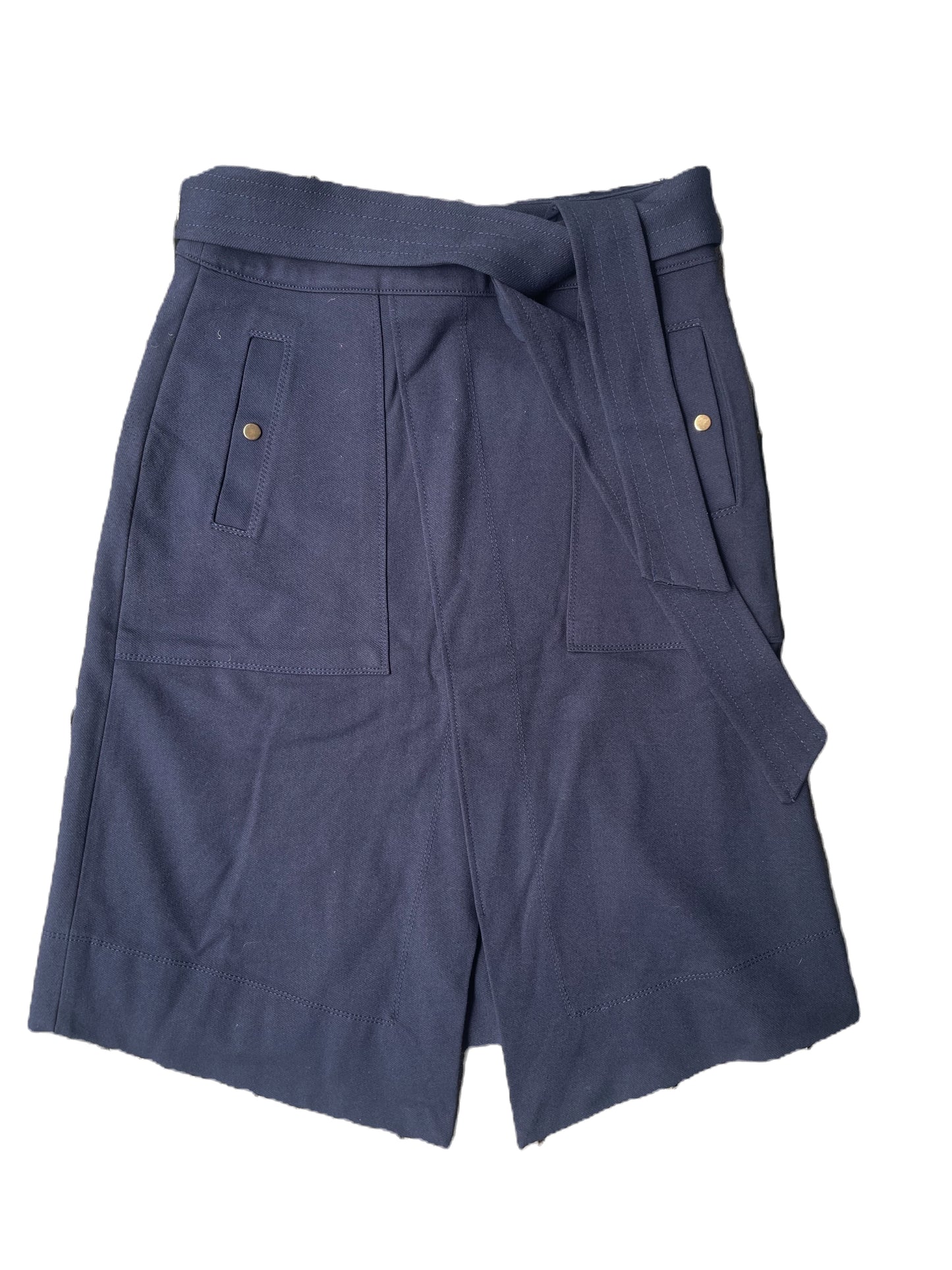Me+Em Navy Belted Skirt UK 6 image 0