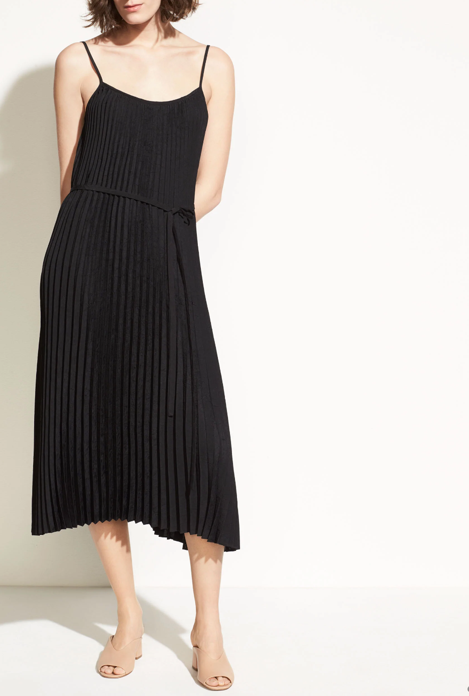 Vince Pleated Cami Dress L image 1