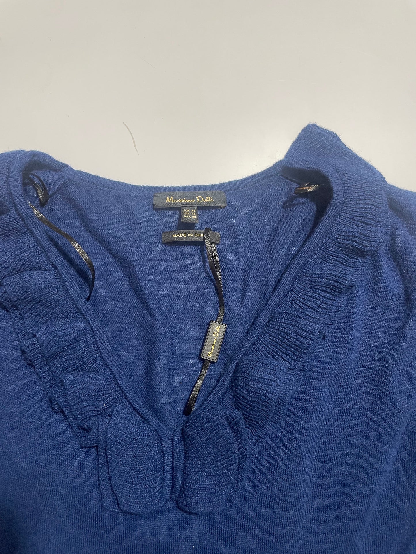 Massimo Dutti Blue Knit XS image 2