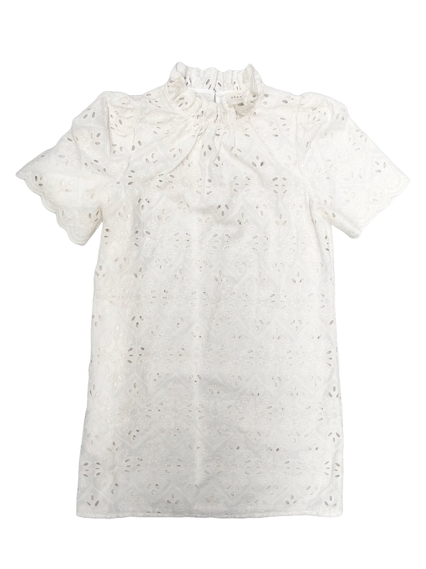 Sézane Cotton Lace Dress UK 8 image 1