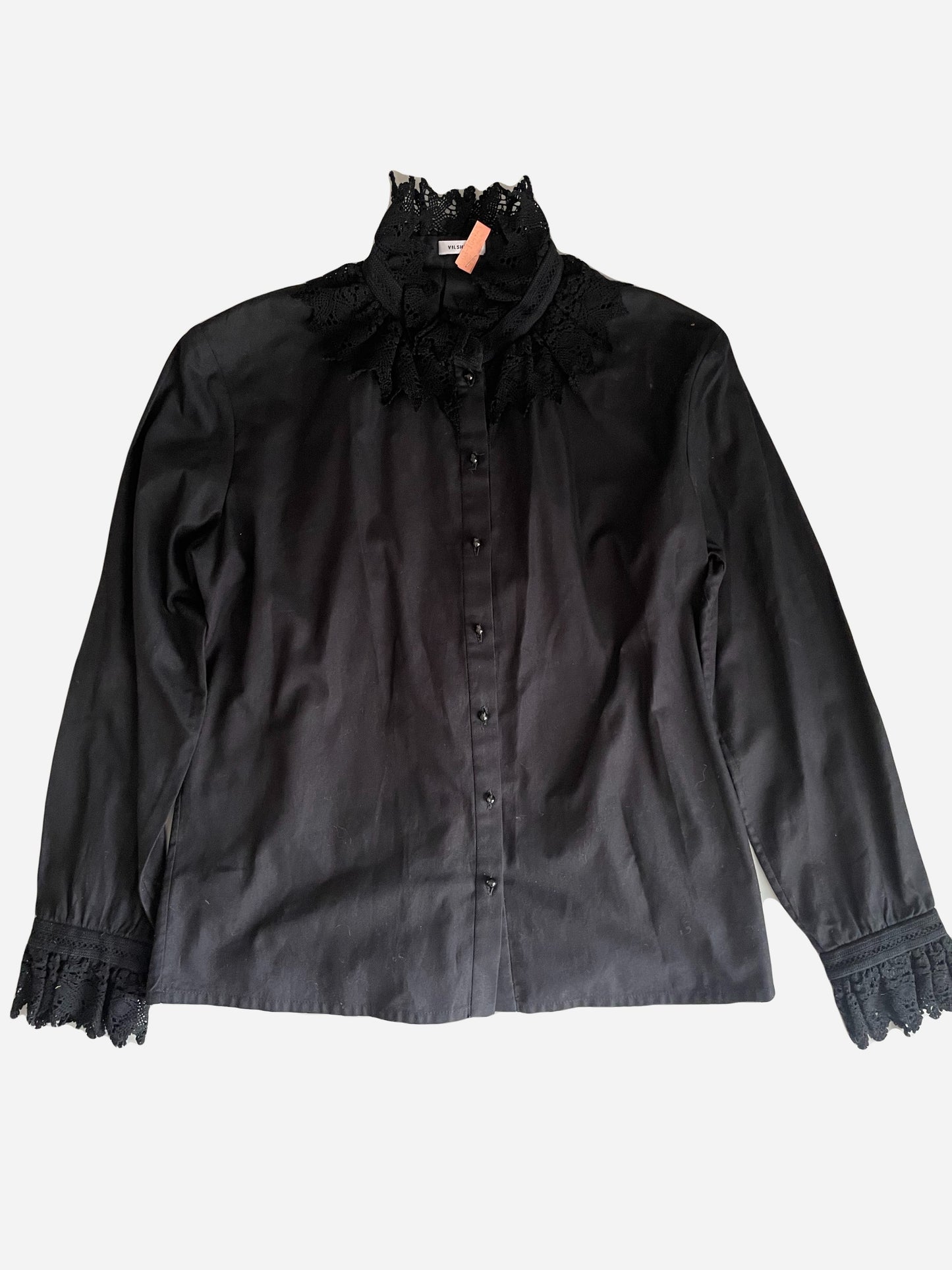 Vilshenko Lace Trimmed Shirt UK 10 image 2