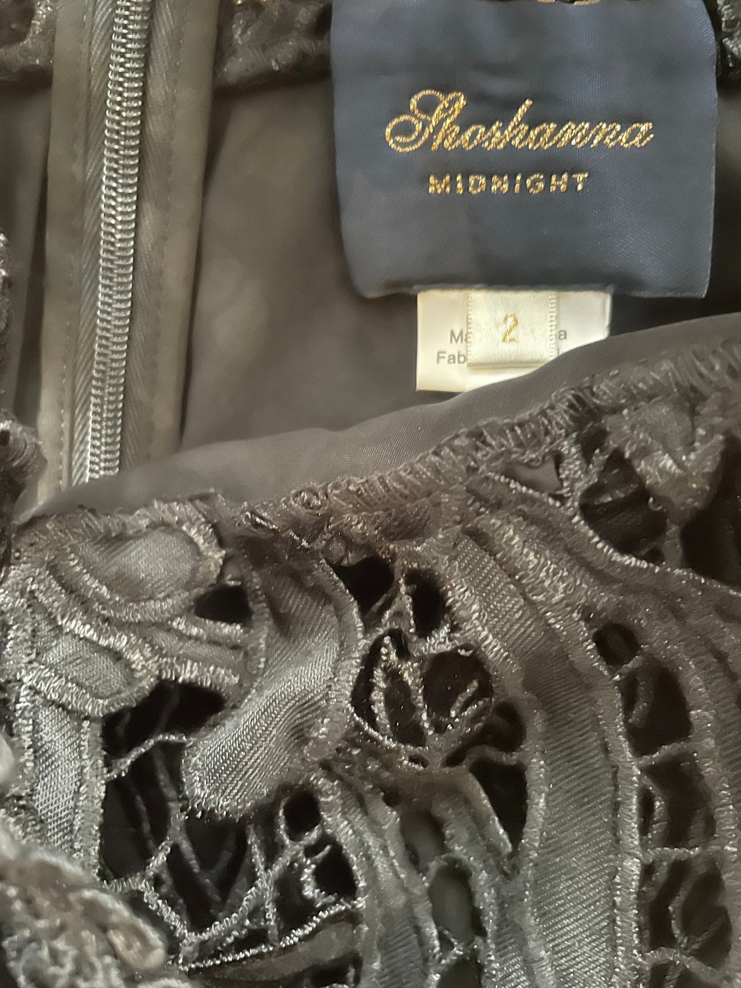 Shoshanna Midnight Lace Dress UK 6 image 3