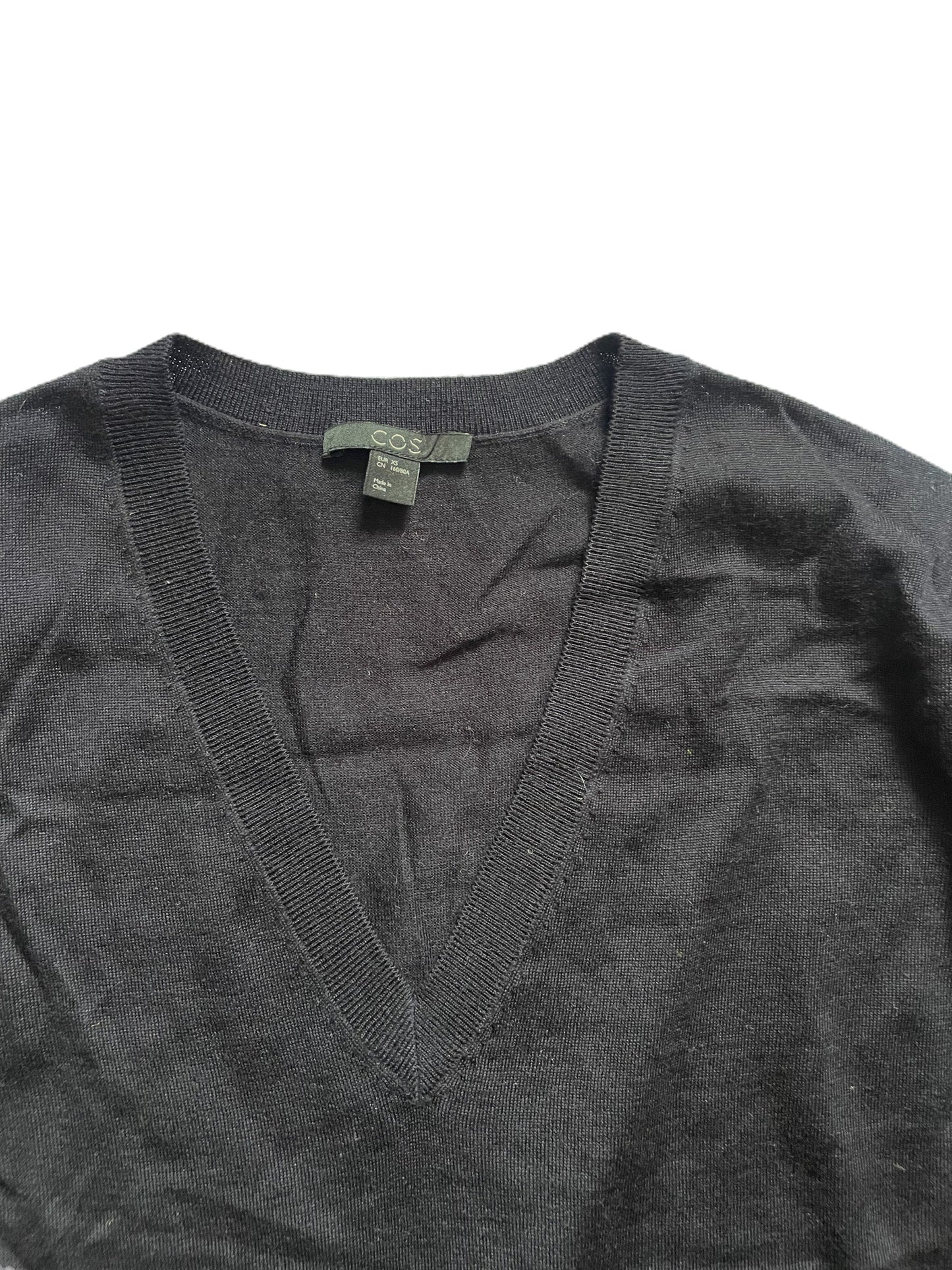 COS Navy Wool Knit XS image 2