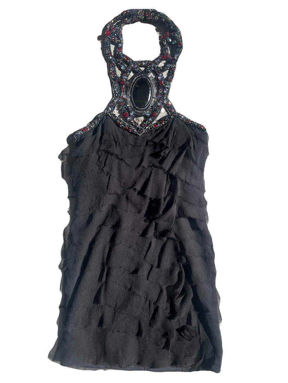 Jenny Packham Beaded Halterneck Dress M image 0