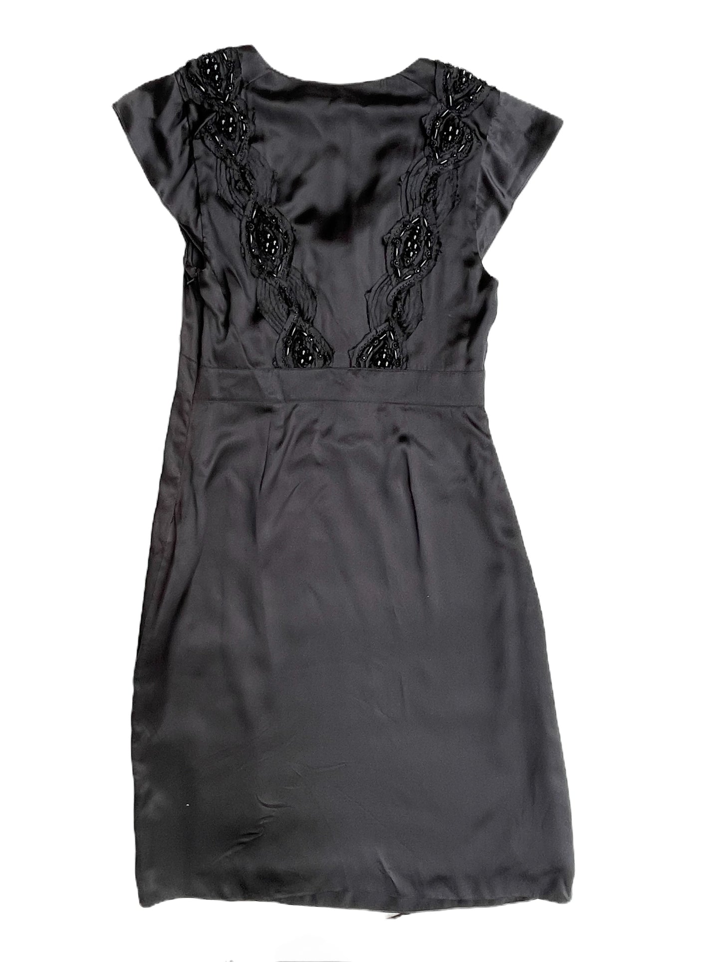 Vintage Ghost Black Silk Dress UK 10 image 1