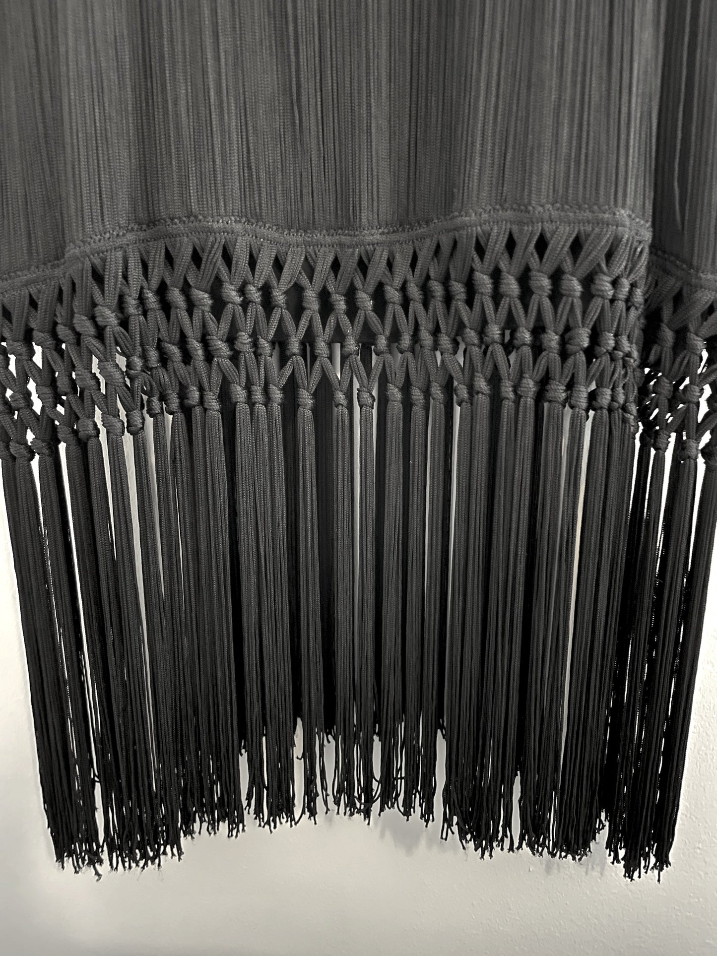 Moschino Black Fringe Dress UK 12 image 3
