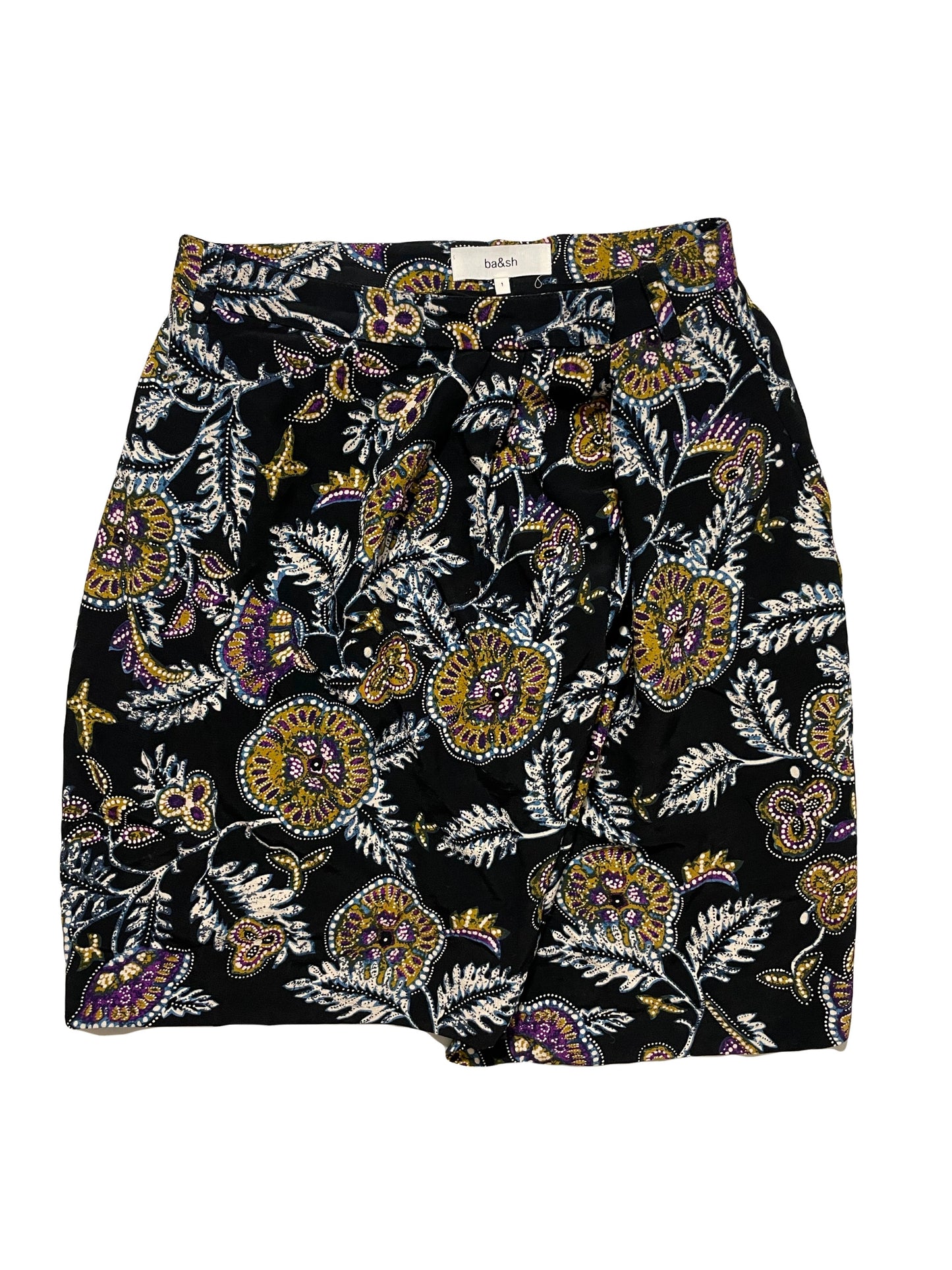 Ba&sh Printed Wrap Skirt S image 0