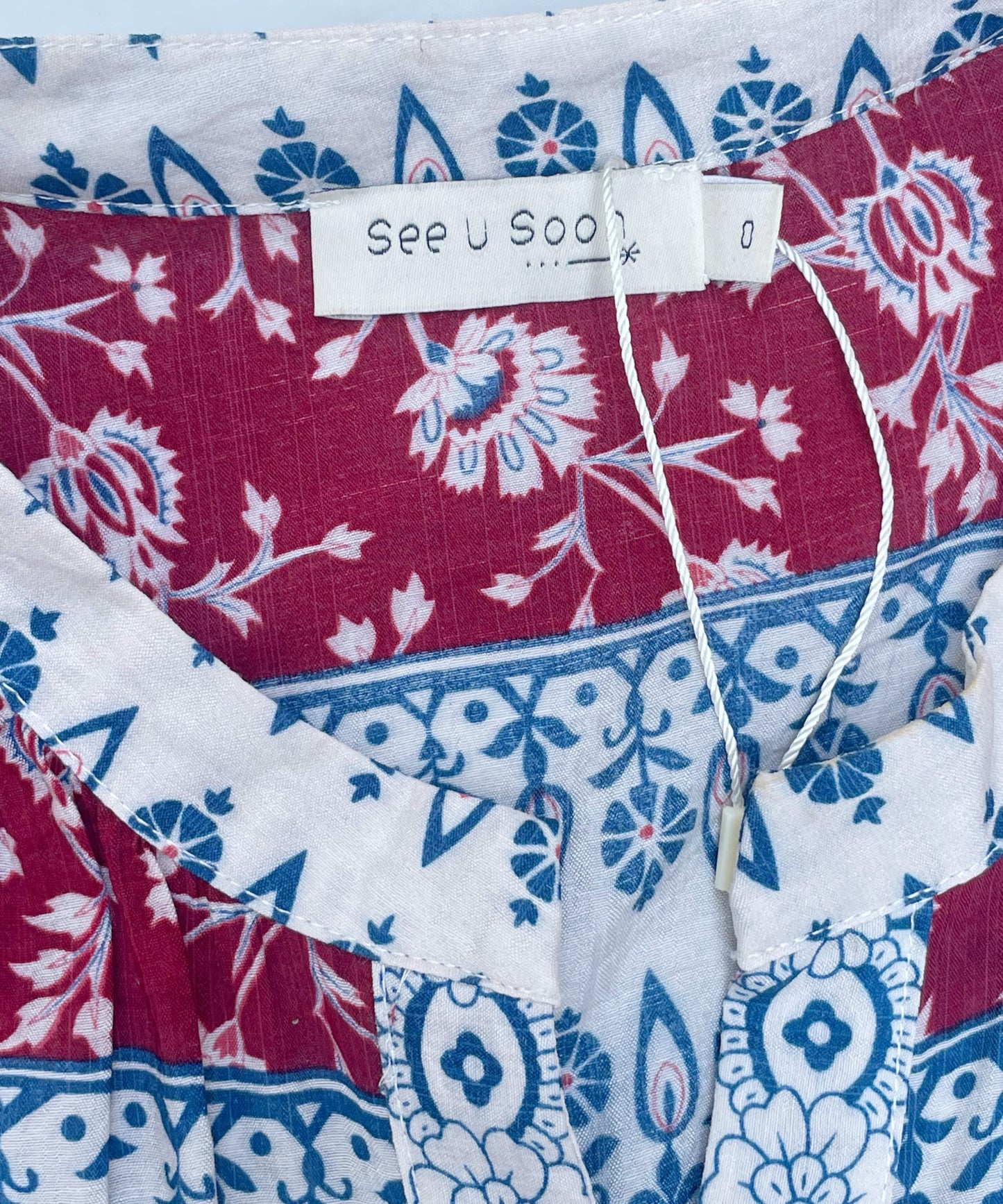 See You Soon Print Midi Dress UK 6 image 3