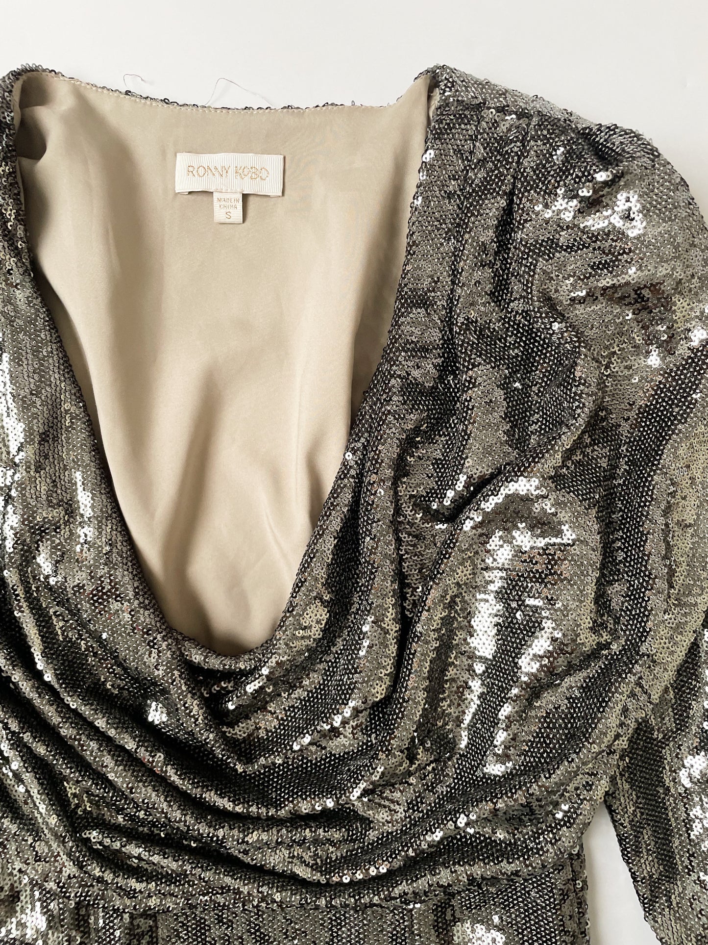 Ronny Kobo Tahne Sequin Dress S image 3