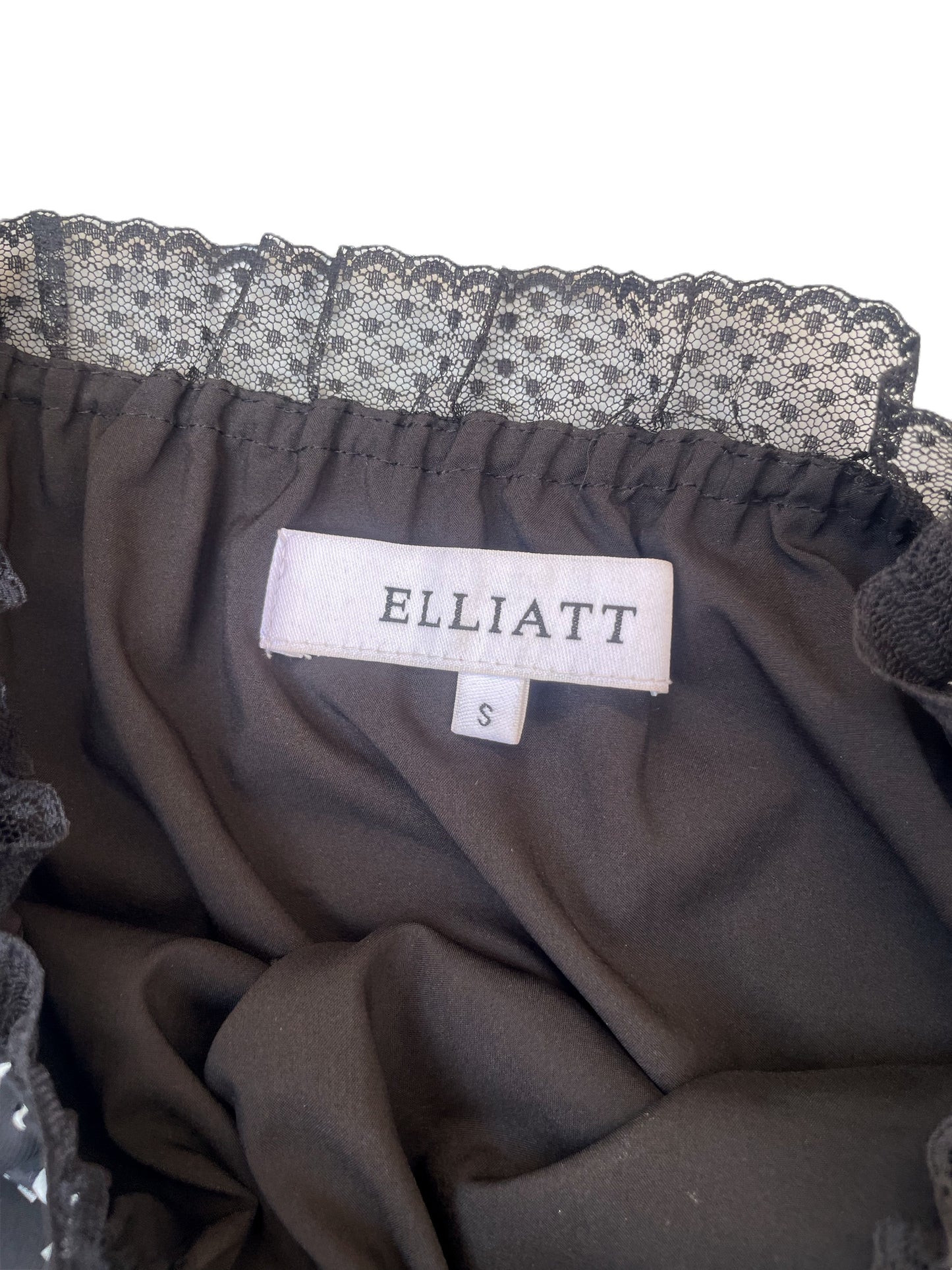 Elliatt Black Polka Dot Dress S image 3