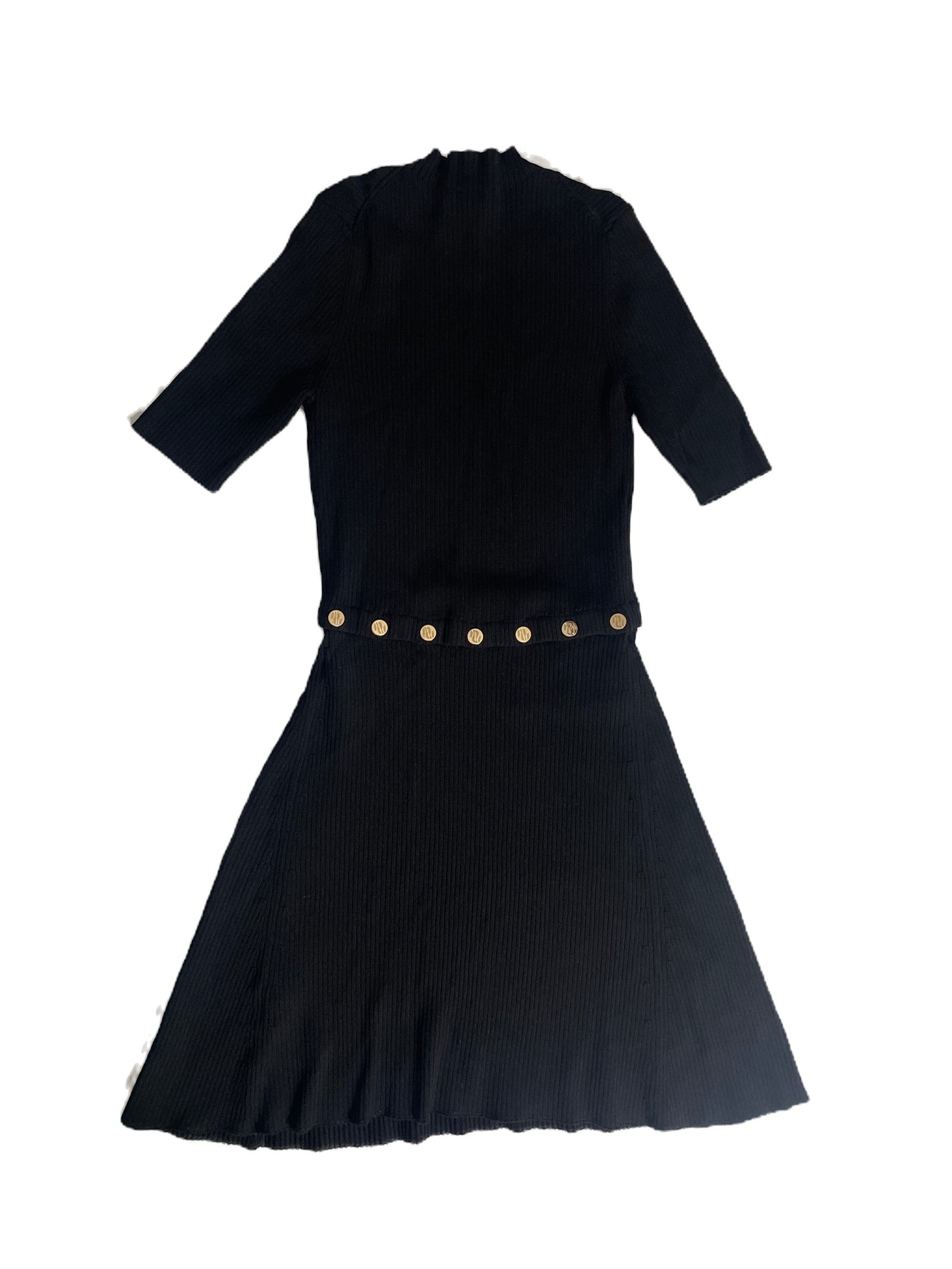 Maje Rosalie Button Knit Dress UK 10 image 2