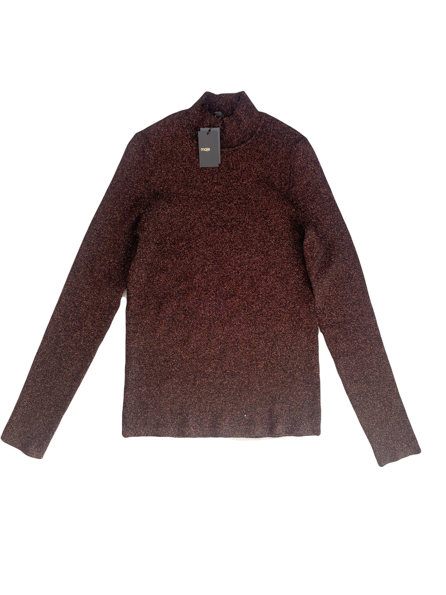 New With Tags Maje Metallic Knit M image 0
