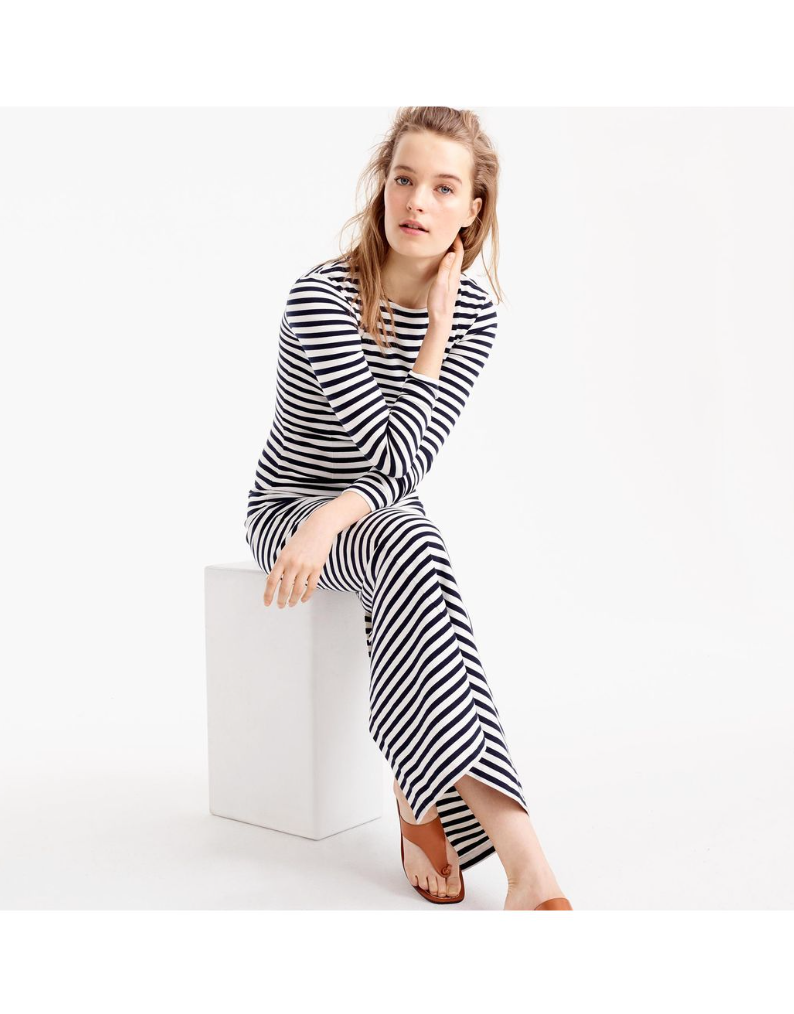 New With Tags J.Crew Striped Maxi Dress UK 6 image 2