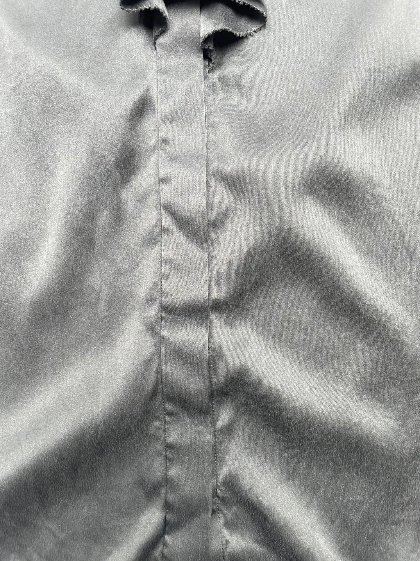 Joie Grey Green Silk Ruffle Blouse S image 3