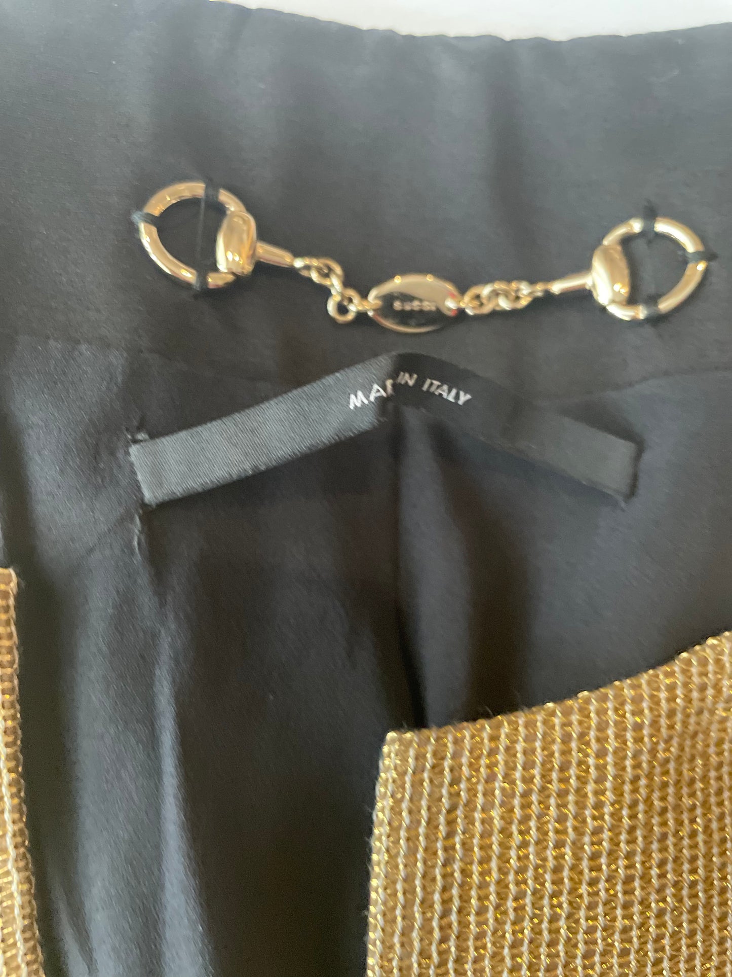 Gucci Gold Metallic Jacket UK 10 image 4