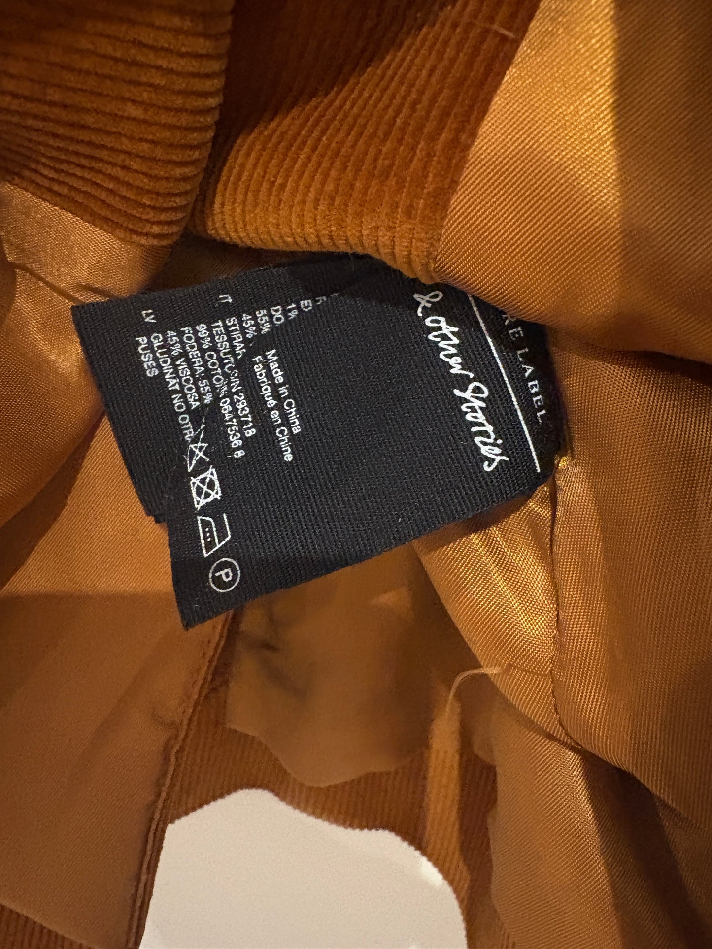 & Other Stories Corduroy Blazer UK 10