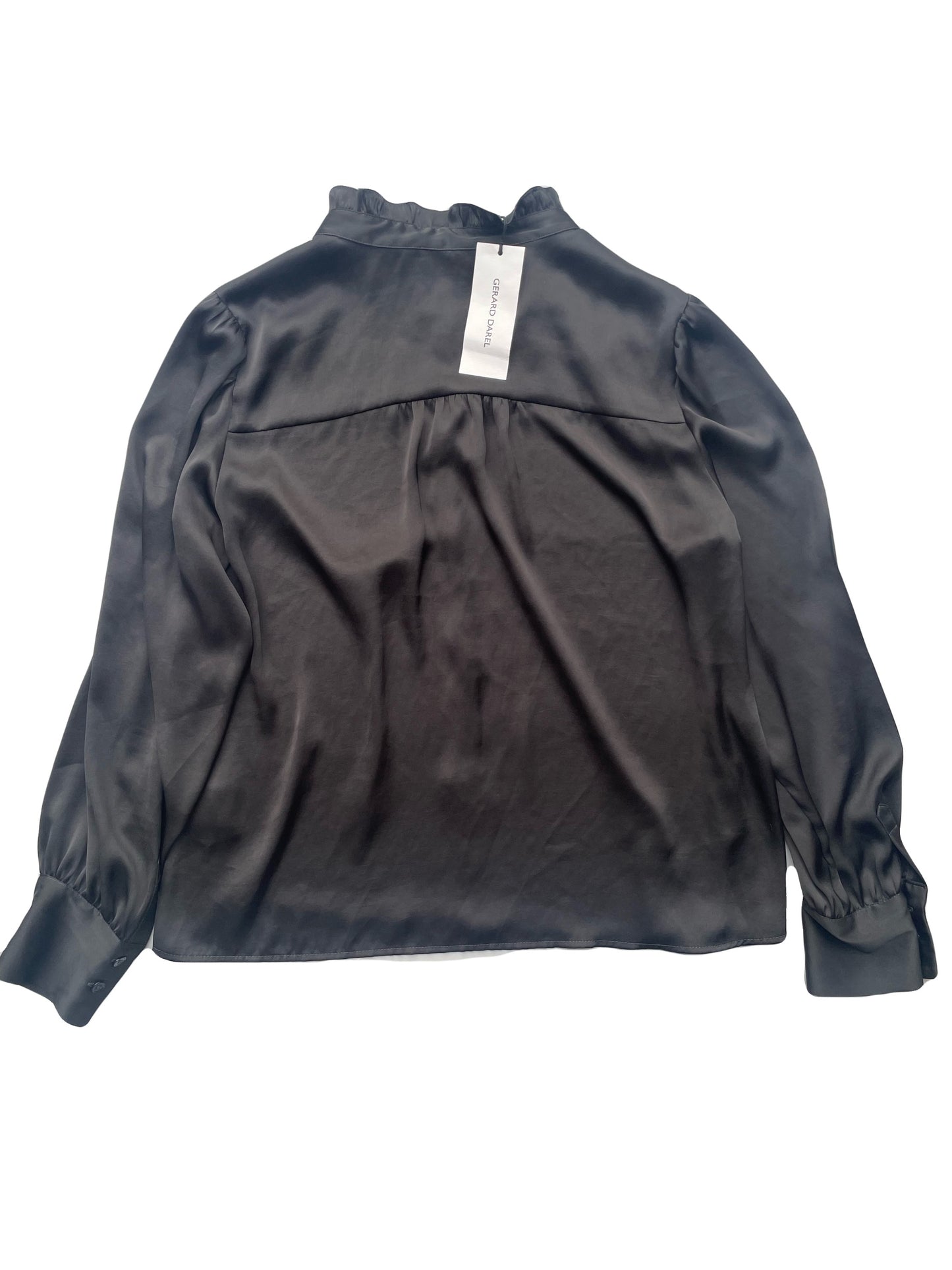 Gerard Darel Black Silk Shirt UK 16 image 1