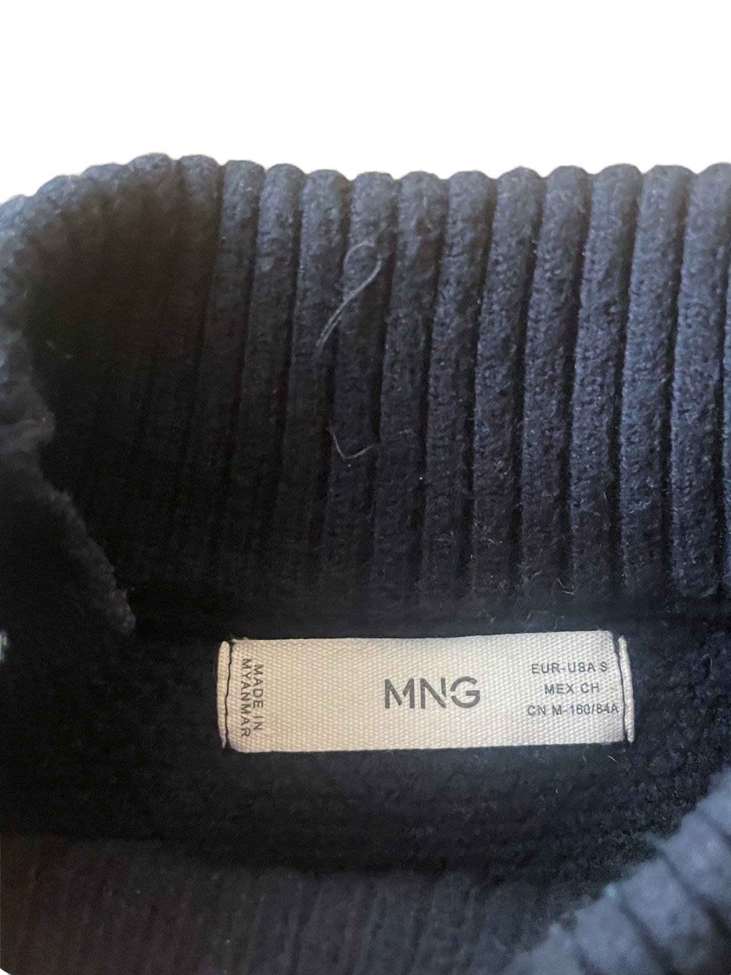 Mango Navy Knit Jumper S image 2
