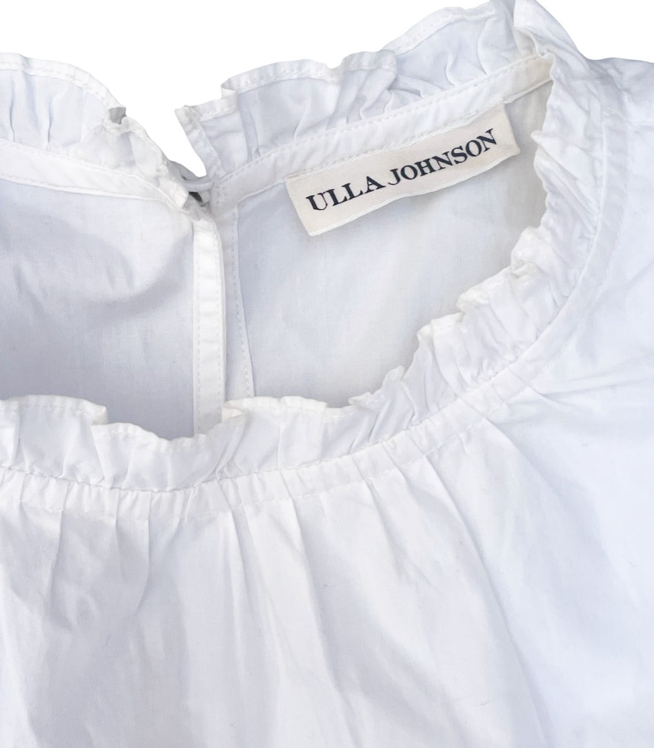 Ulla Johnson White Cotton Tiered Dress UK 6 image 3
