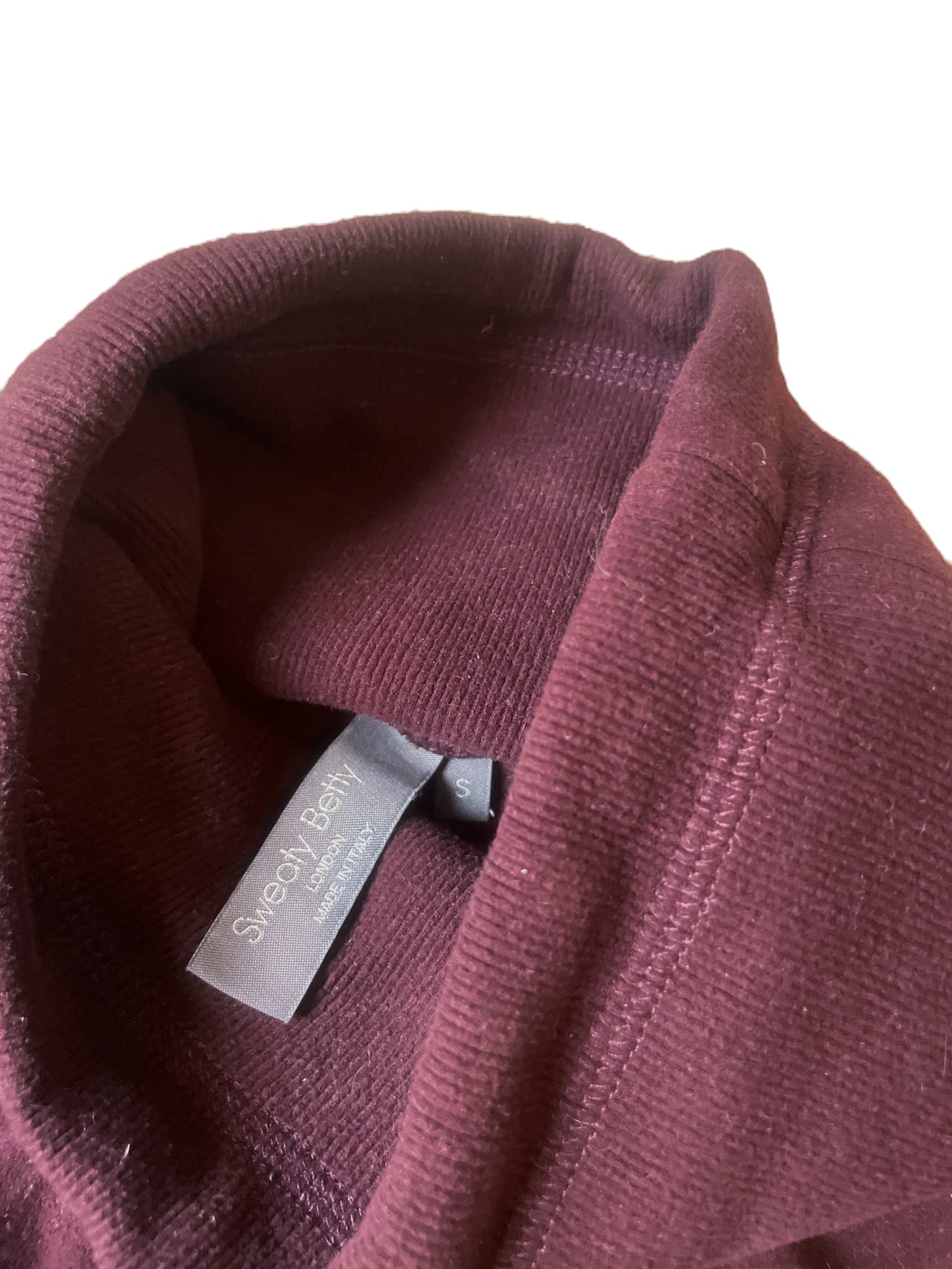Sweaty Betty Burgundy Fleece Hoodie S image 2