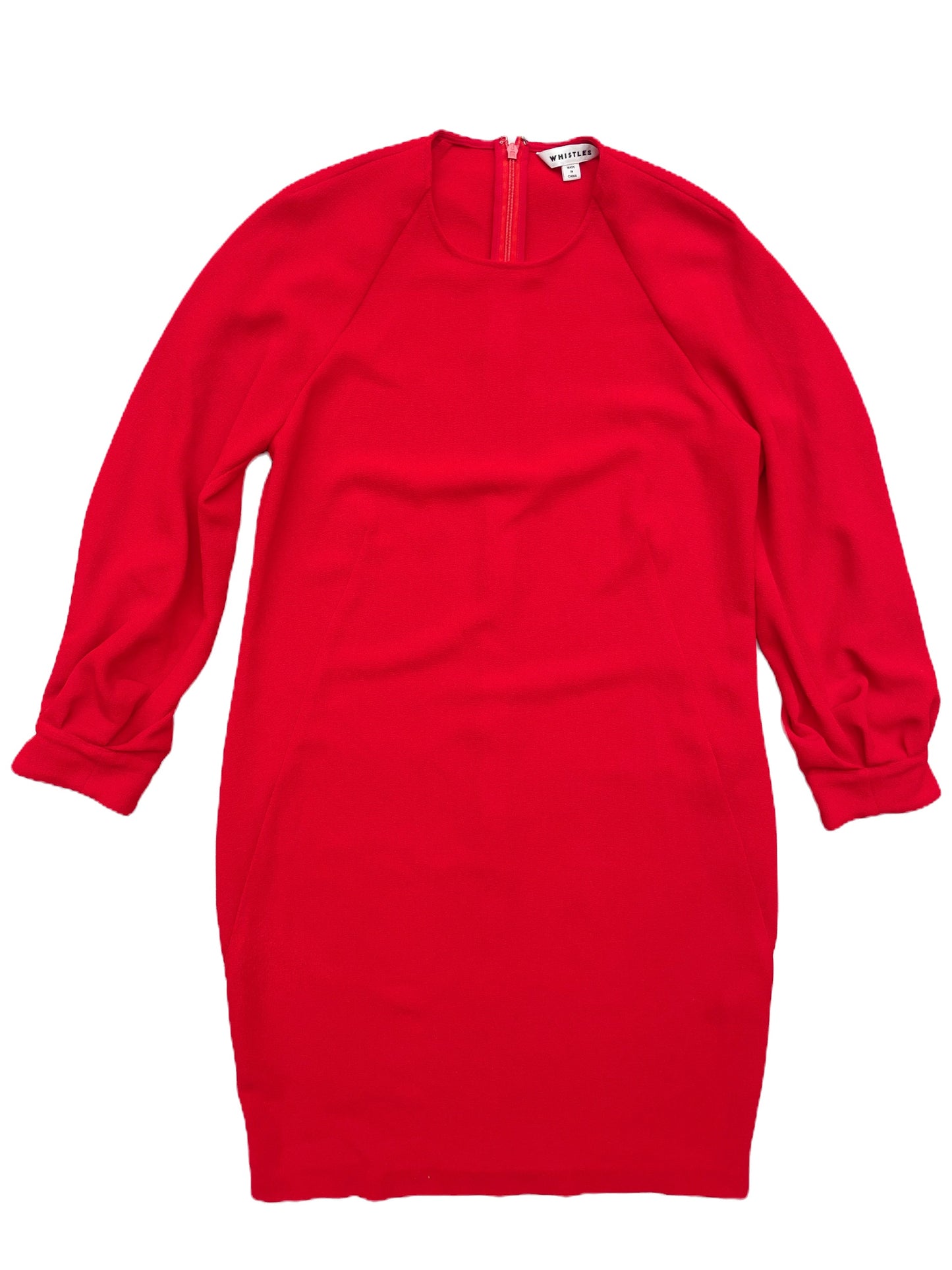 Whistles Red Crepe Dress UK 8 image 0
