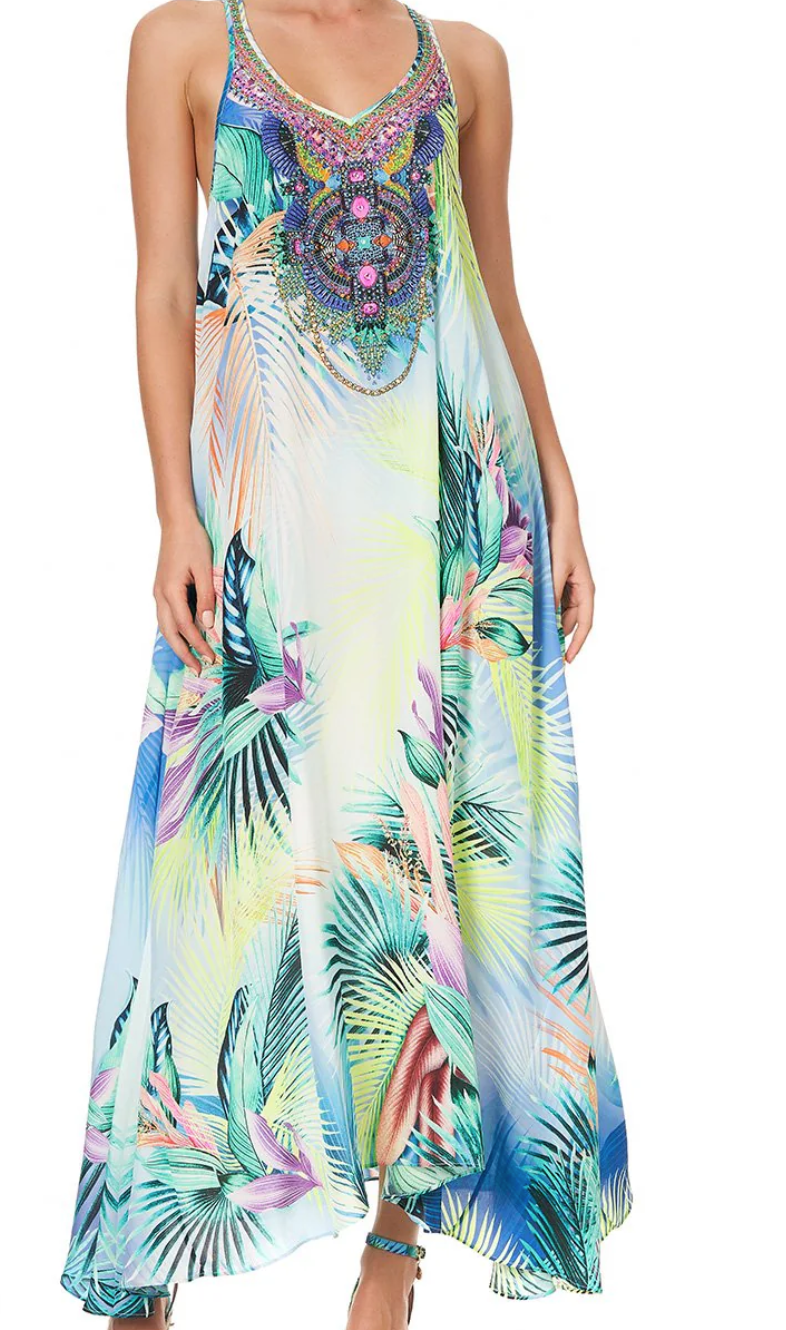 Camilla V-Neck Racerback Dress S image 1